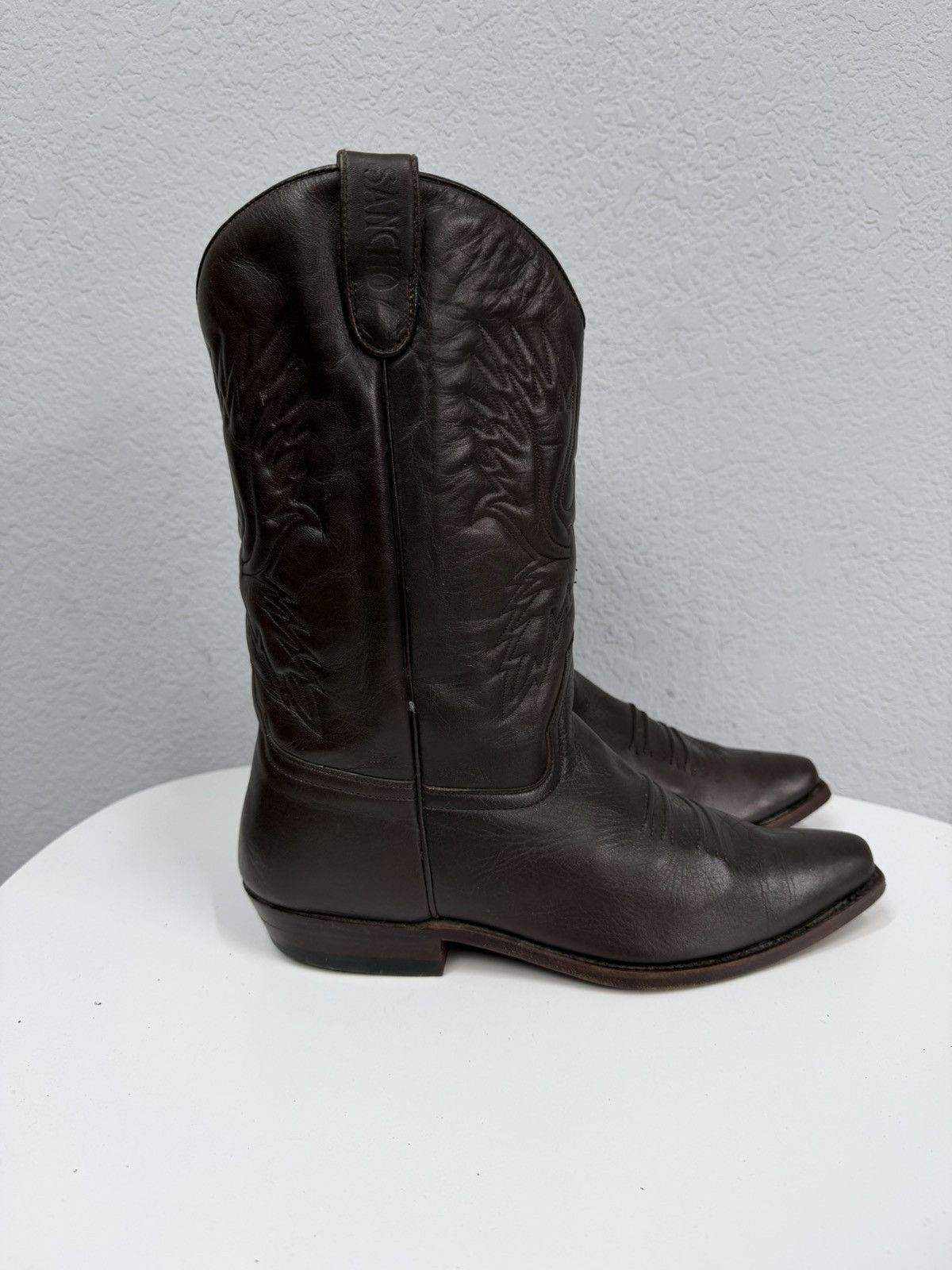 Sancho Boots Vintage Italian AS 98 Rick Owens Style Leather Cowboy Boots Size US 9.5 / EU 42-43 - 5 Thumbnail