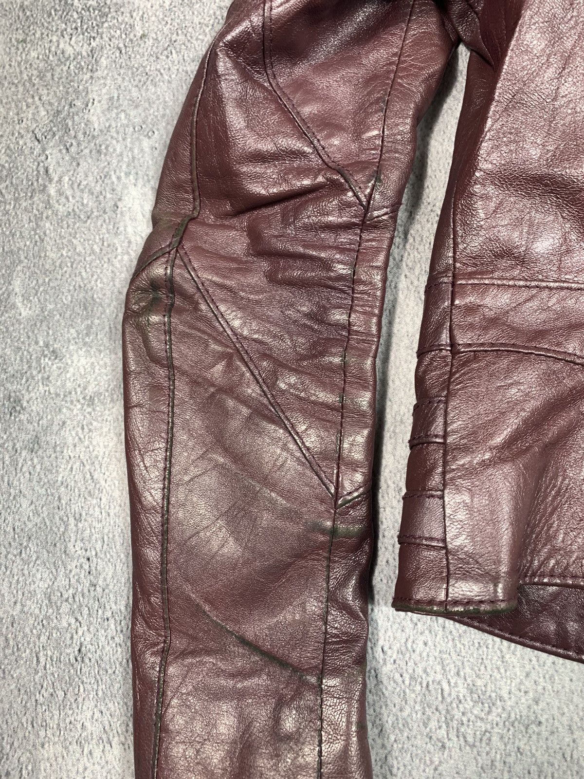 Genuine Leather × Vintage Vintage Y2K Leather cropped jacket opium AvantGarde style Size M / US 6-8 / IT 42-44 - 7 Thumbnail