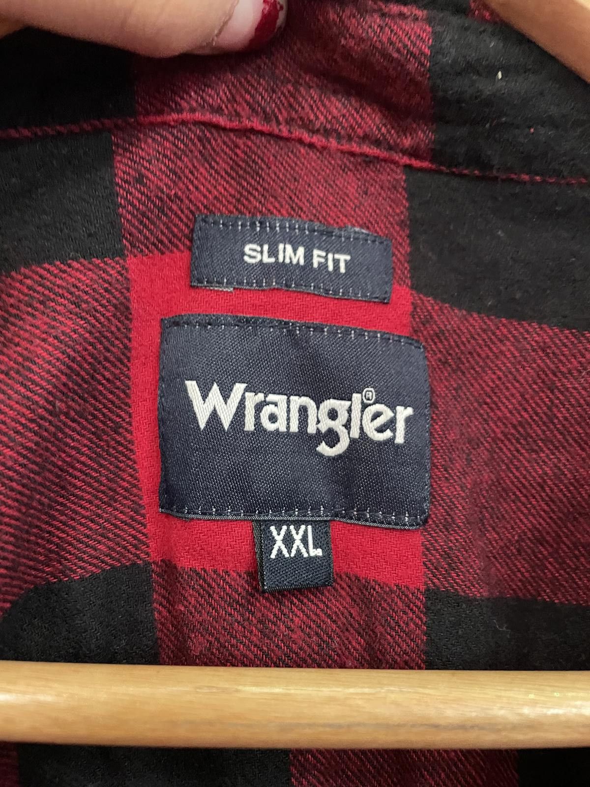 Wrangler Wrangler Slim Fit XXL Red and Black Plaid Men's Casual Shirt Size US XXL / EU 58 / 5 - 3 Thumbnail