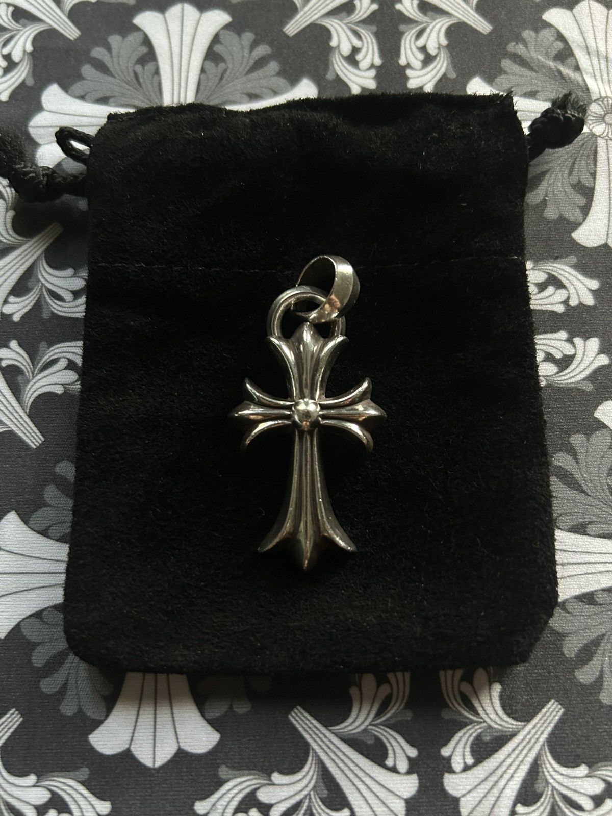 Chrome Hearts CH Small Cross with Bale in .925 | Grailed