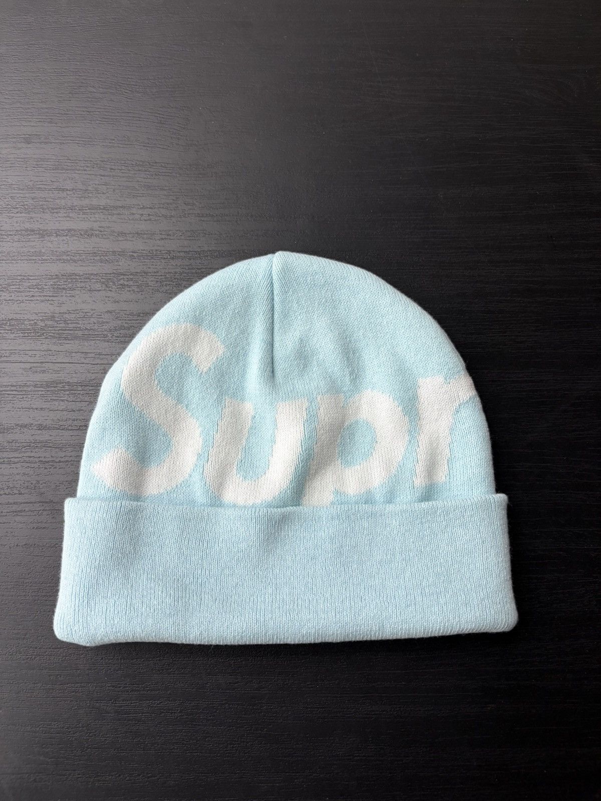 Supreme Supreme Big Logo Beanie Light Blue (FW25) Size ONE SIZE - 1 Thumbnail