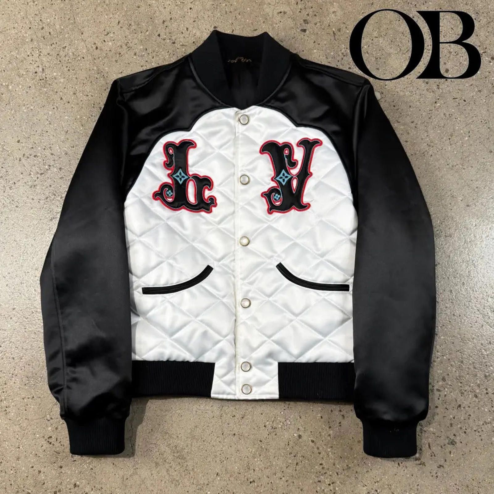 Louis Vuitton Louis Vuitton BiColor Satin Bomber Jacket Size US L / EU 52-54 / 3 - 1 Thumbnail