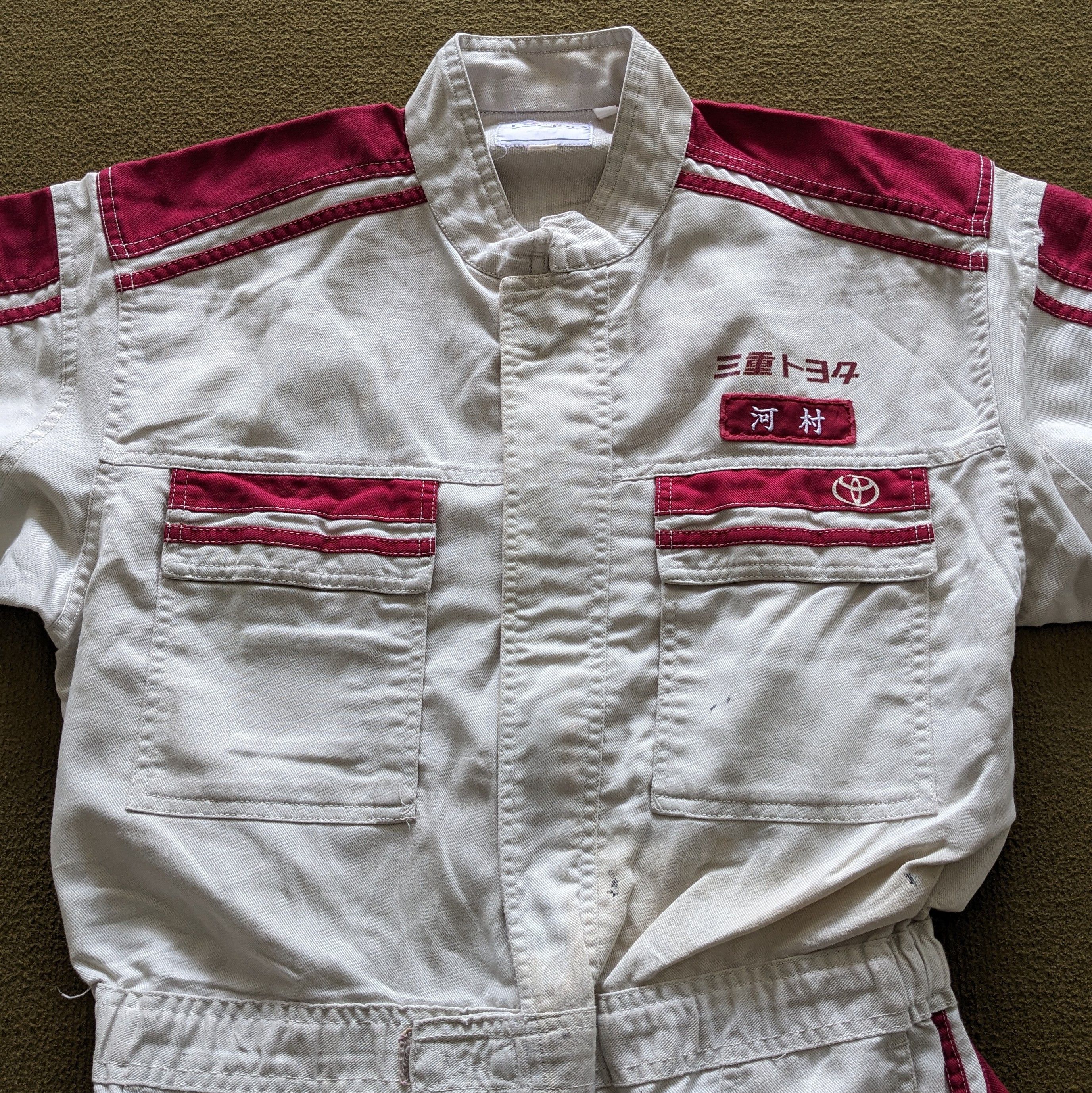 Vintage TOYOTA TECNO Racing Coverall Workwear Jacket