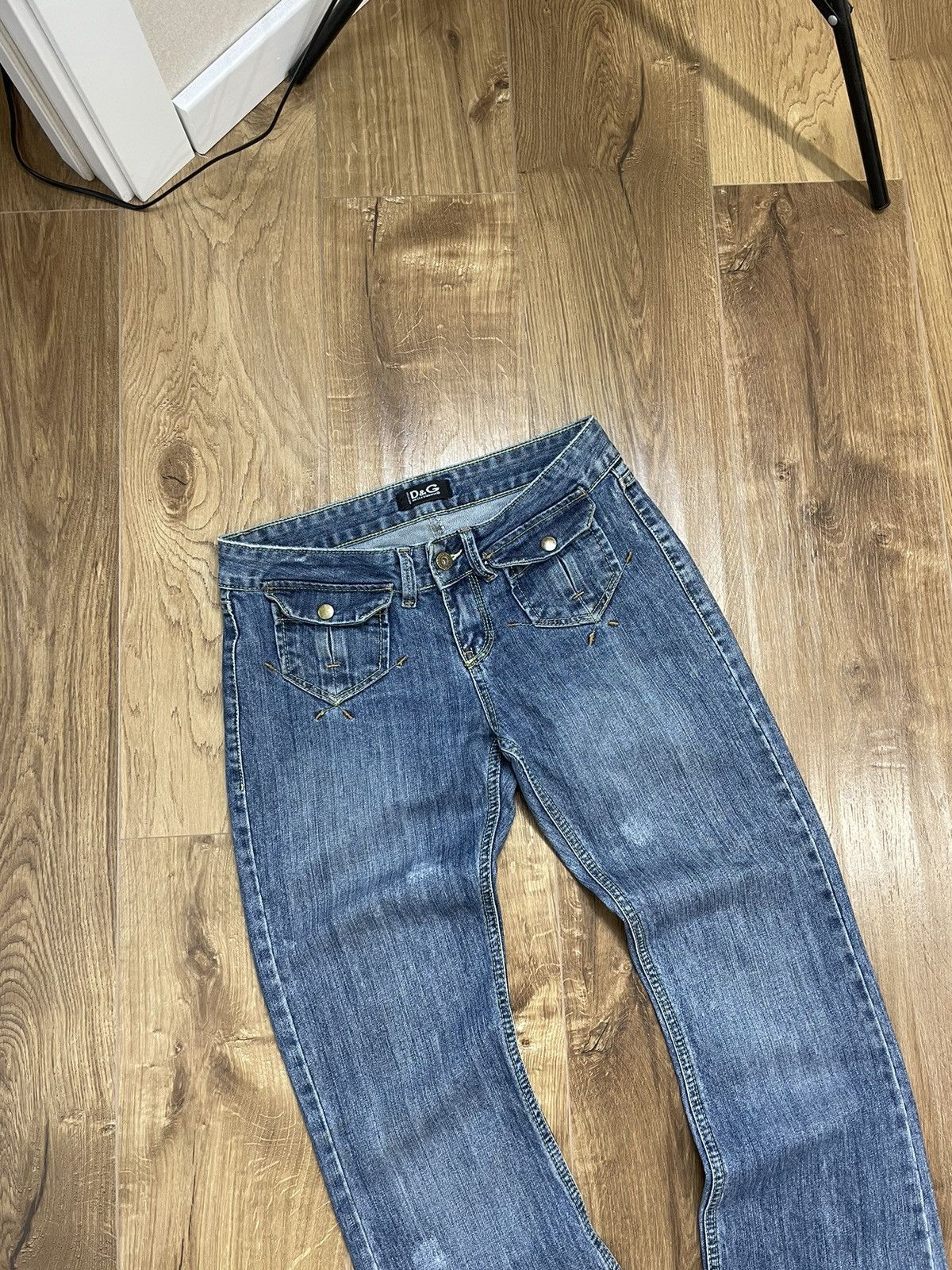 Dolce & Gabbana × Vintage Vintage Dolce&Gabbana Y2K Style Blue Stonewashed Denim Jeans Size US 29 - 4 Thumbnail
