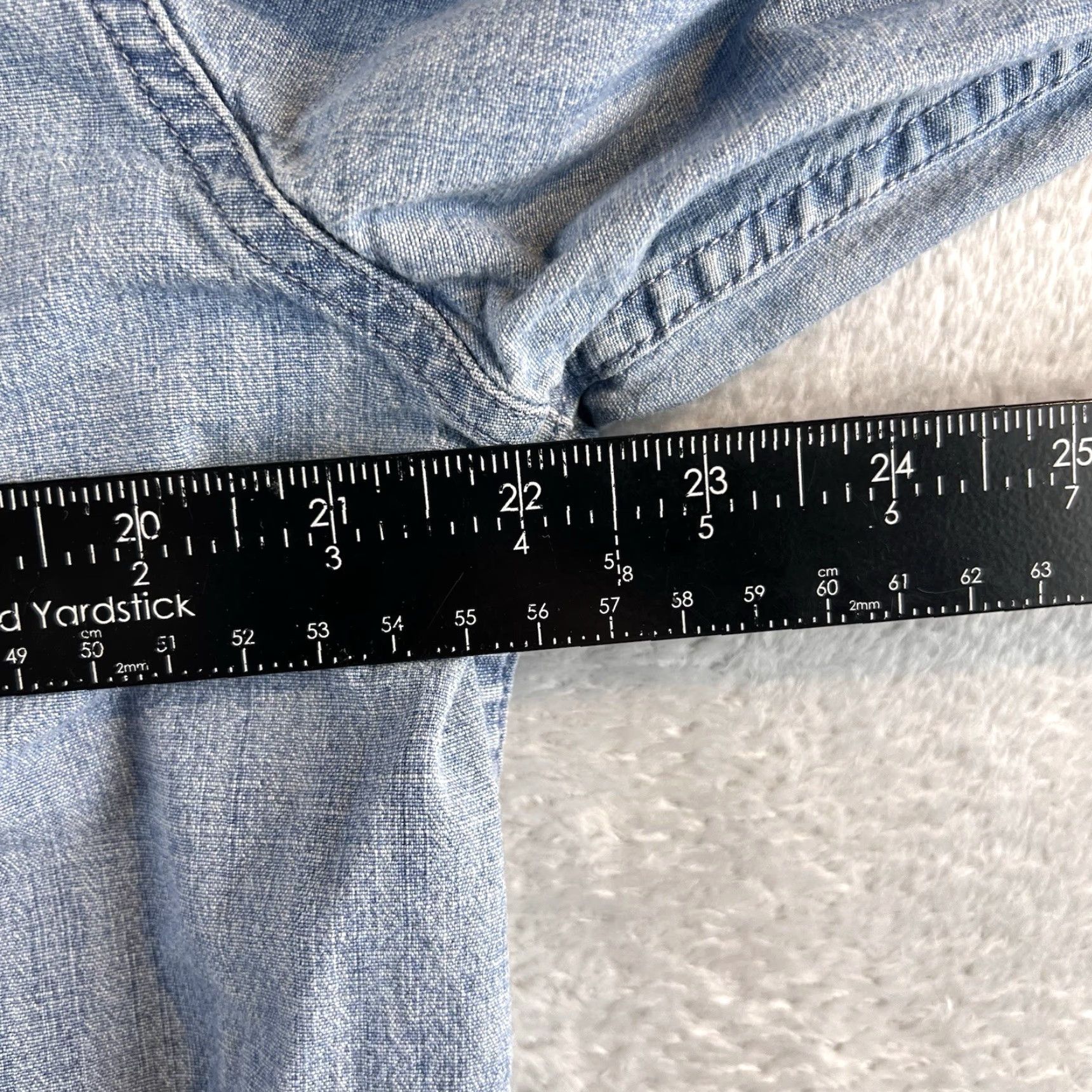 Lucky Brand VINTAGE Lucky Brand Denim Pearl Snap Western Shirt Mens XL Blue Classic Fit Y2K Size US XL / EU 56 / 4 - 6 Thumbnail