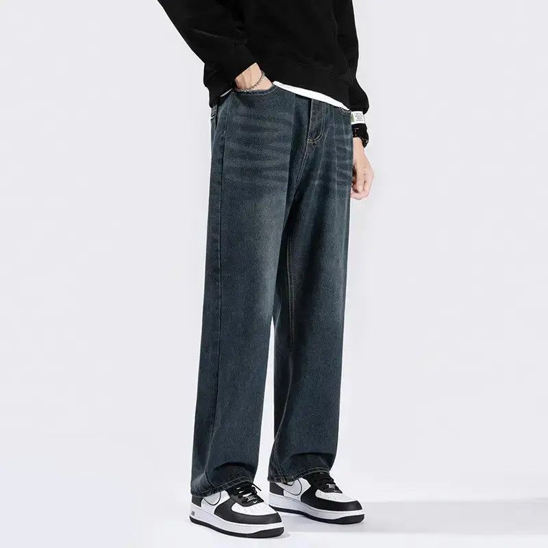 Japanese Brand Retro loose washed wide leg jeans Size US 30 / EU 46 - 1 Thumbnail