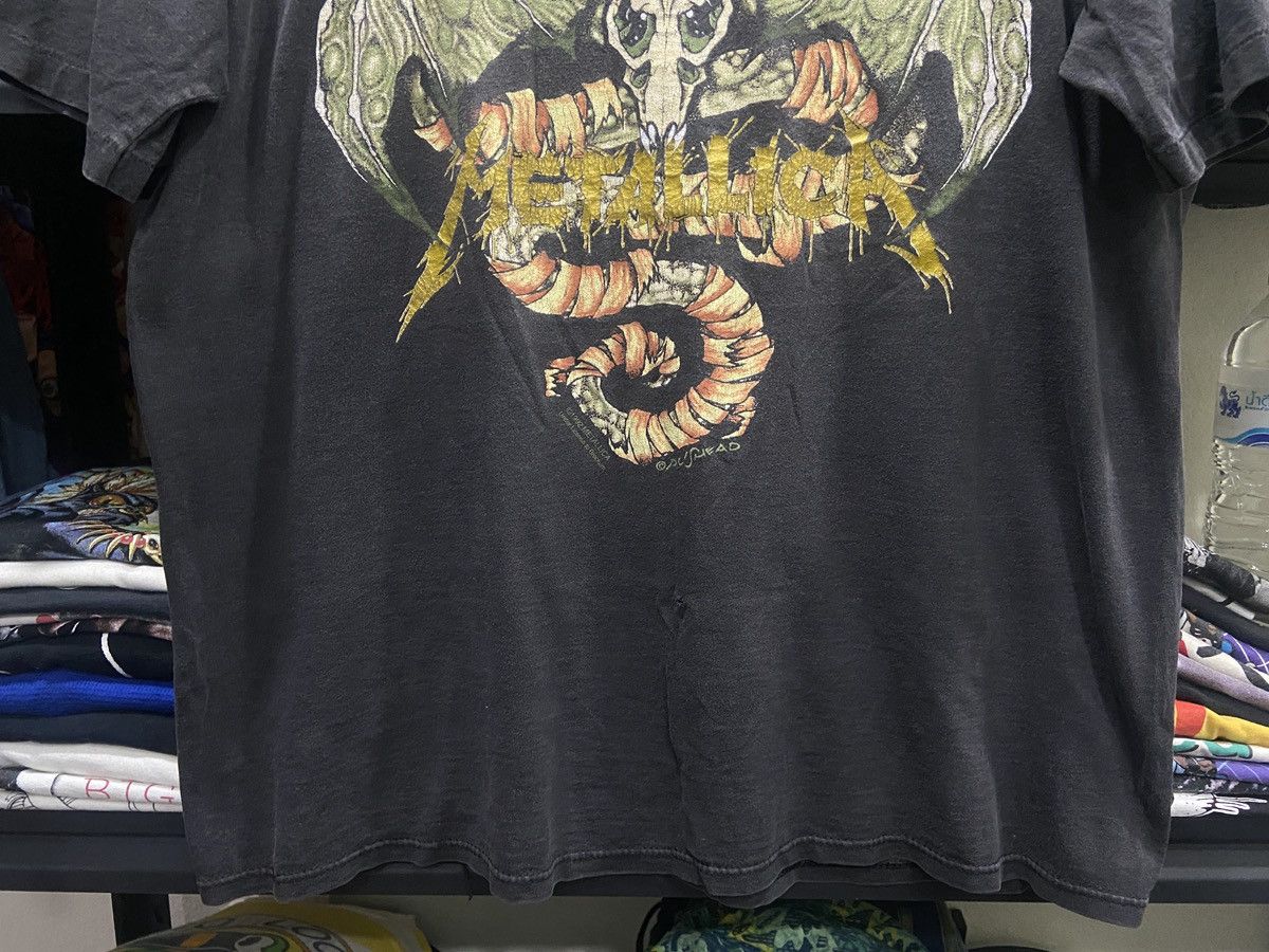Band Tees Vintage 1992s Metallica Pushead Metal Tour Rock Band TShirt Size US XL / EU 56 / 4 - 3 Thumbnail