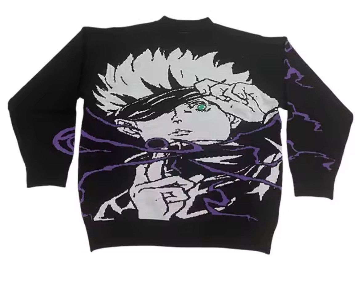 Other Gothic Y2K Anime Jacquard Pullover Knit Oversized Sweater Size US L / EU 52-54 / 3 - 3 Thumbnail
