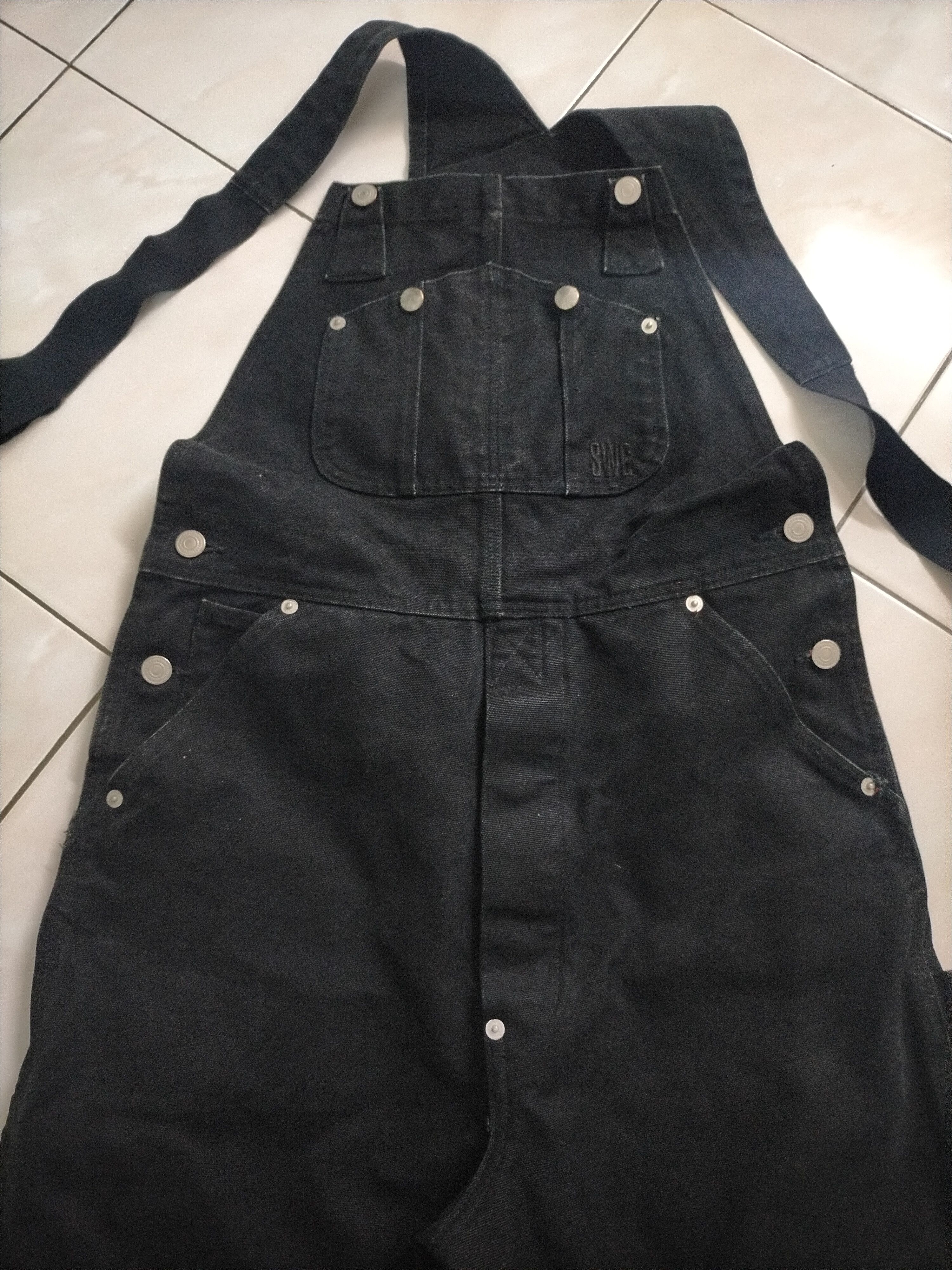 Carhartt × Swagger × Vintage Rare Vintage Swagger Double Knee Overalls Carhartt Style Size US 30 / EU 46 - 2 Thumbnail