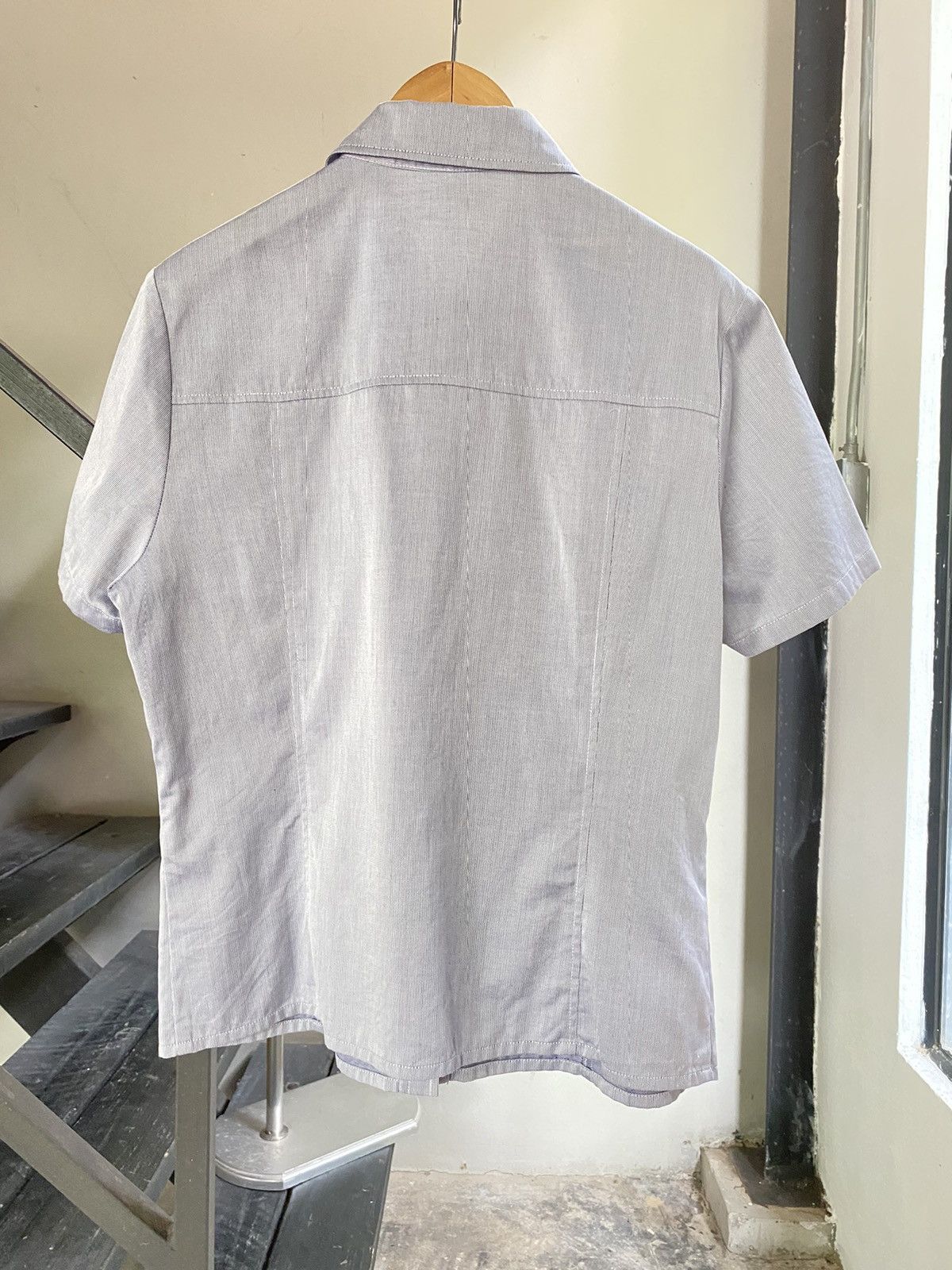 Courreges Courrèges Classic Light Blue Collared Shirt Size S / US 4 / IT 40 - 3 Thumbnail