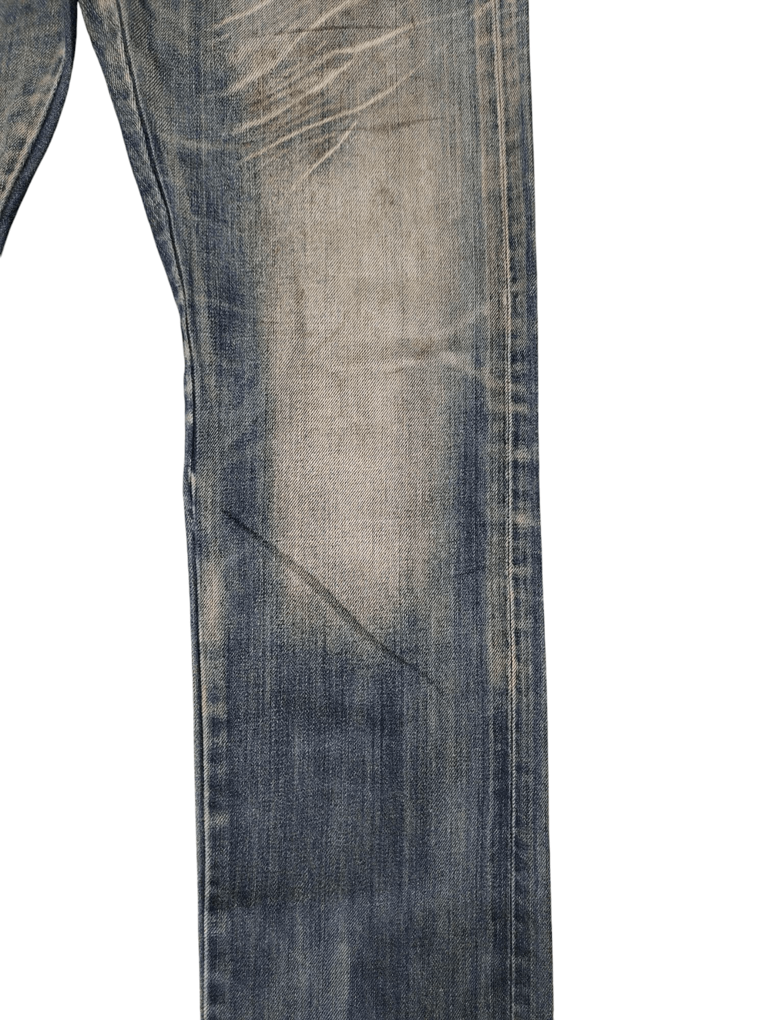 Hysteric Glamour Vintage Y2k Navy Produce Japan Clawmark Distress Faded Jeans Size US 32 / EU 48 - 3 Thumbnail