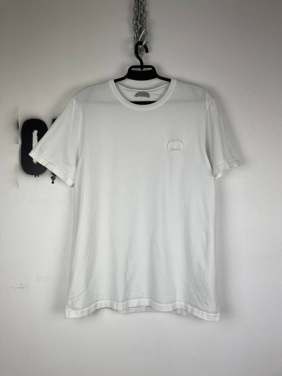 Christian Dior 013J600A0677 White T-Shirt CD Logo Size XL