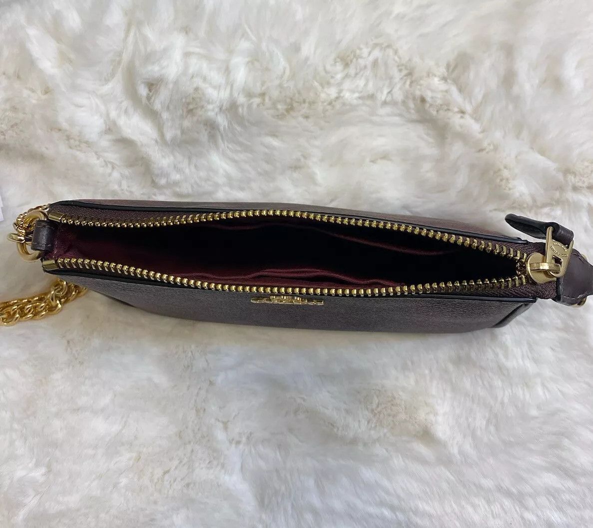 Coach Coach Nolita 19 In Signature Leather CN385 Gold/Oxblood Size ONE SIZE - 5 Thumbnail