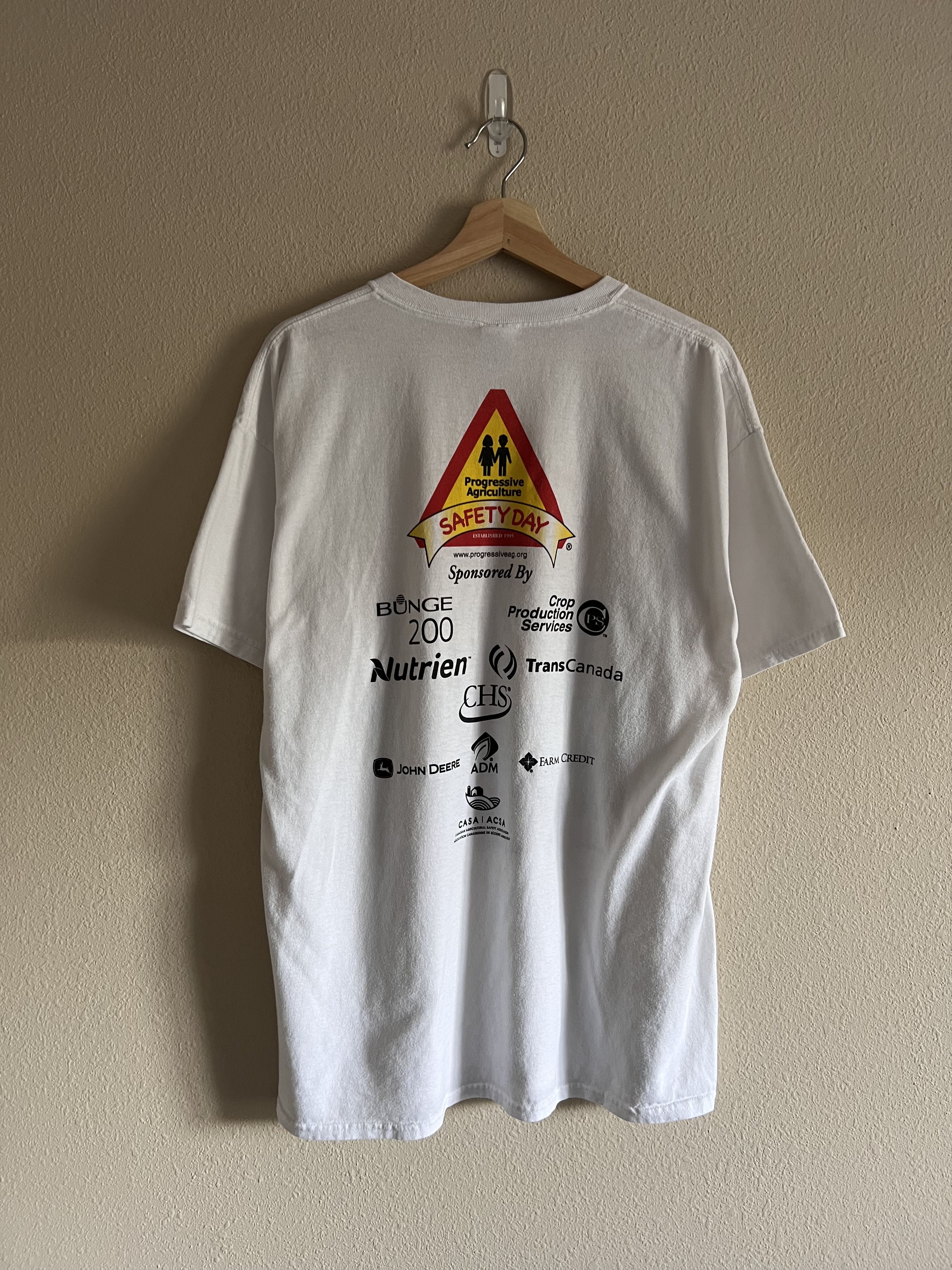 Vintage Y2K Progressive Agriculture Safety Day Tee Size US XL / EU 56 / 4 - 5 Thumbnail
