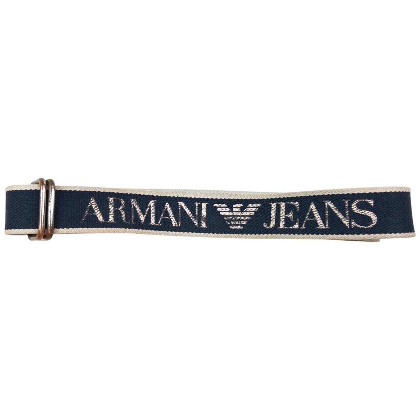 Designer Vintage Armani Jeans Belt Size W32 Size ONE SIZE - 1 Thumbnail