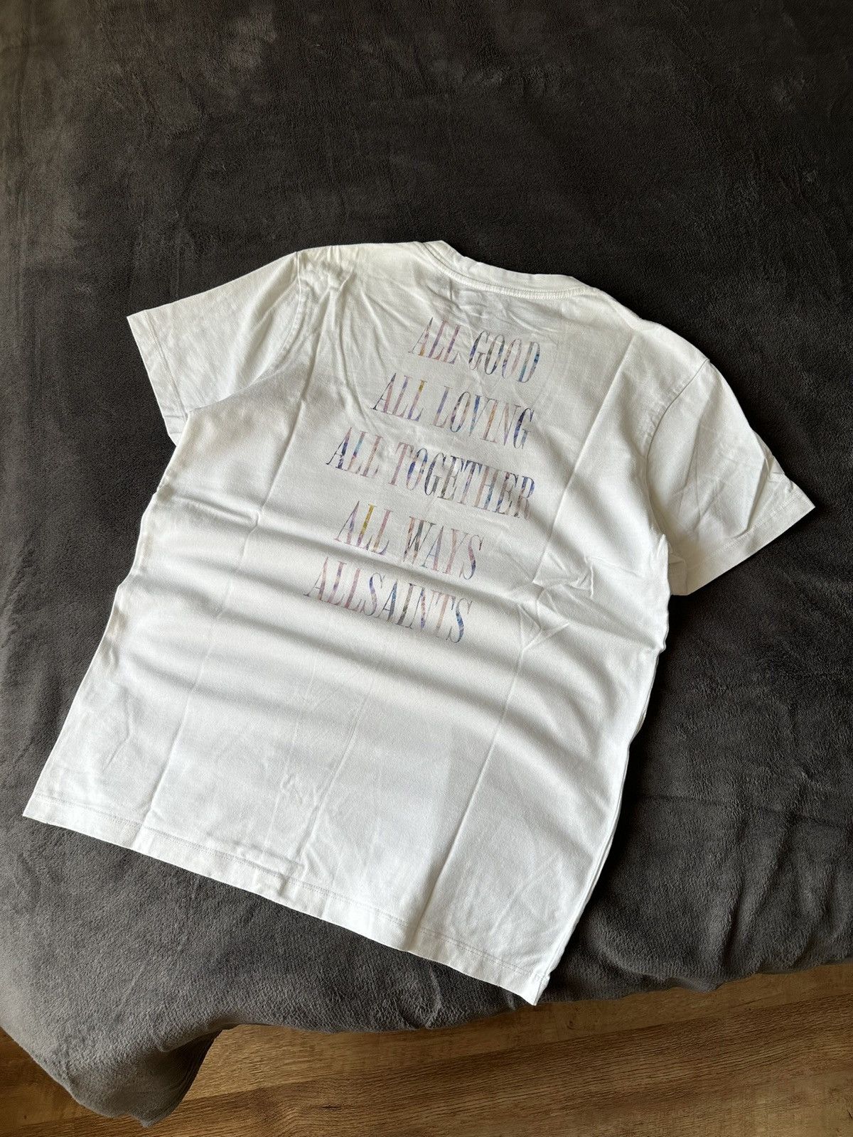 Allsaints × Vintage Vintage Y2K Allsaints Tee Logo Luxury Size US S / EU 44-46 / 1 - 2 Thumbnail