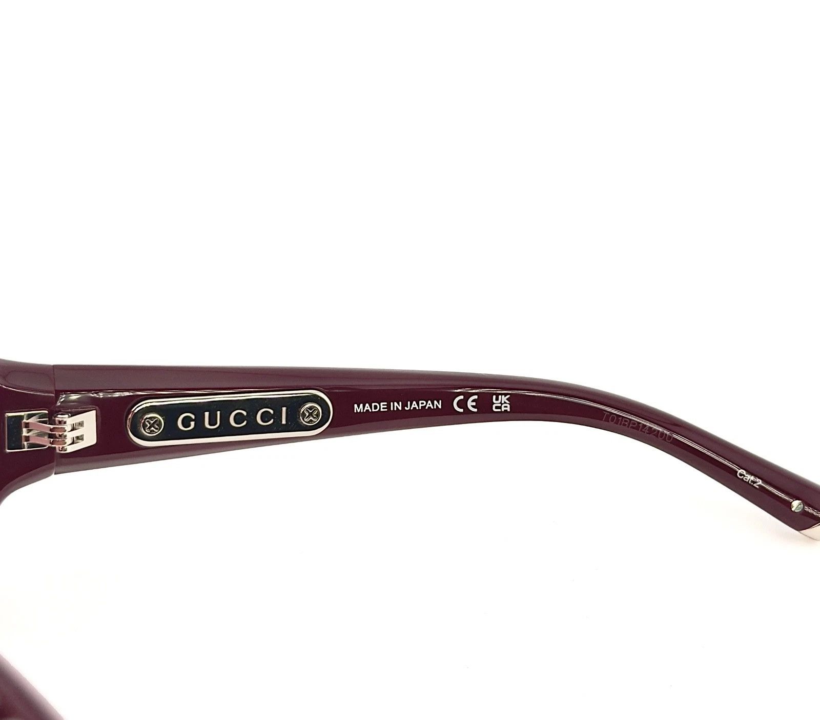 Gucci GUCCI GG2013S Burgundy 2013 Spike Fashion Sunglasses 002 Size ONE SIZE - 8 Thumbnail