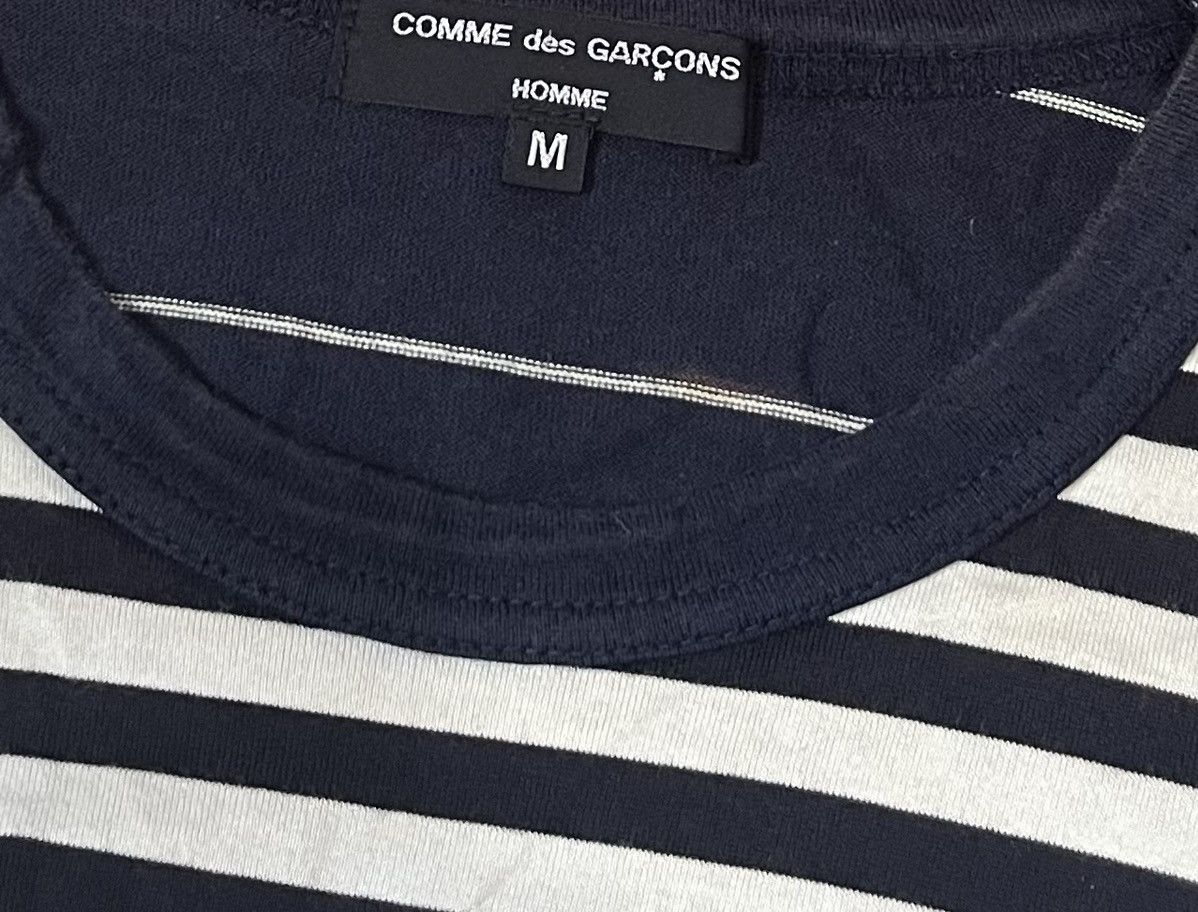 Comme des Garcons × Comme des Garcons Homme × Comme des Garcons Homme Plus TAX FREE 🇺🇸 Cdg homme AD2018 two tone striped tee Size US M / EU 48-50 / 2 - 6 Thumbnail