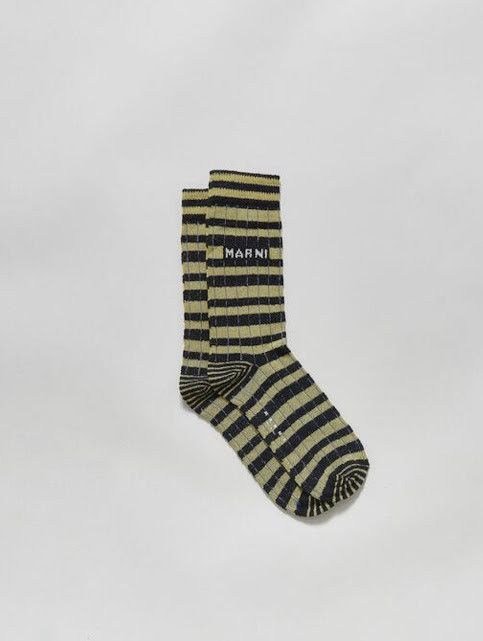 Marni o1w1db11024 Size: OS / Terry Cotton Striped Socks Size ONE SIZE - 1 Preview