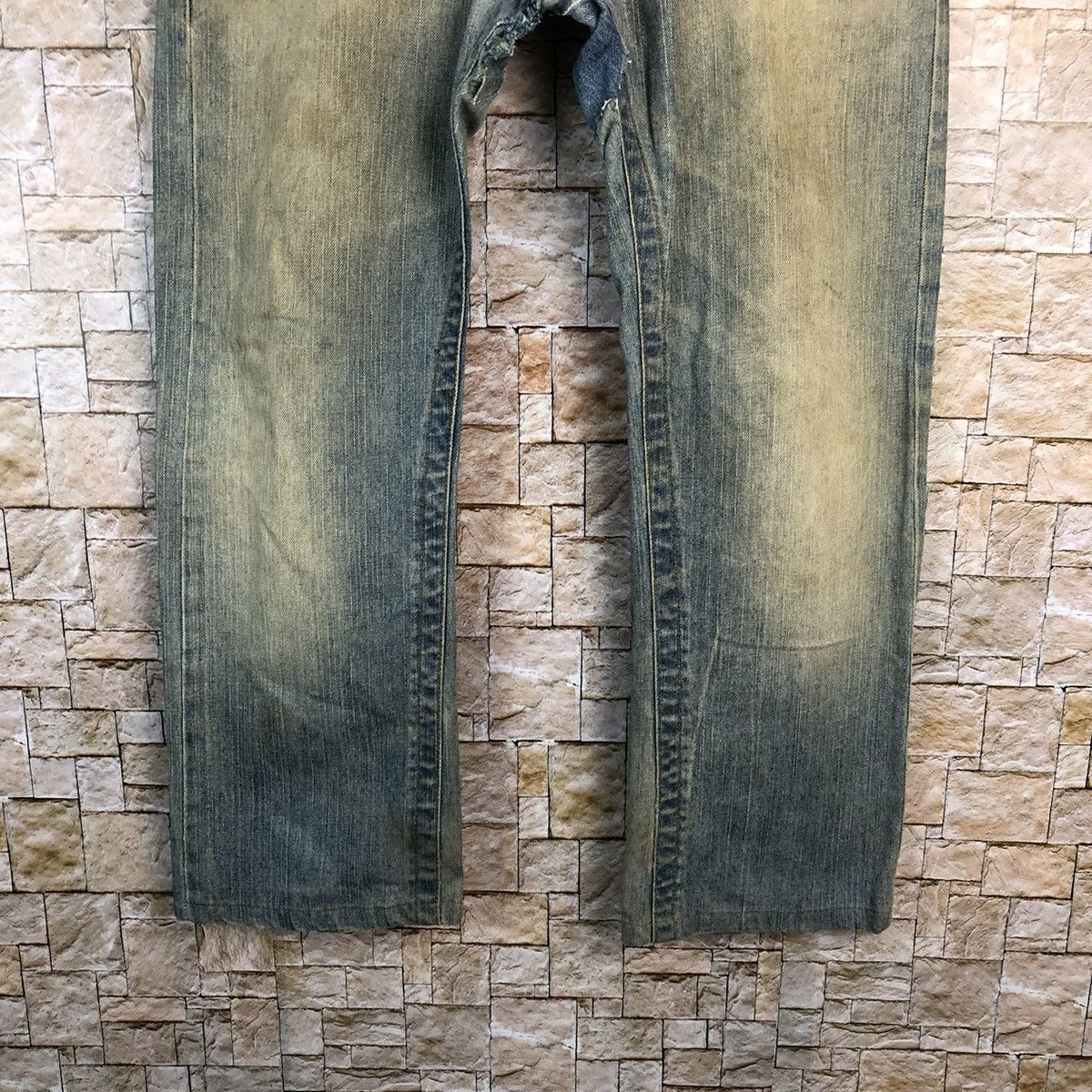 Replay Replay patchwork vintage Blue jeans Denim Pants #A573 Size US 35 - 7 Thumbnail