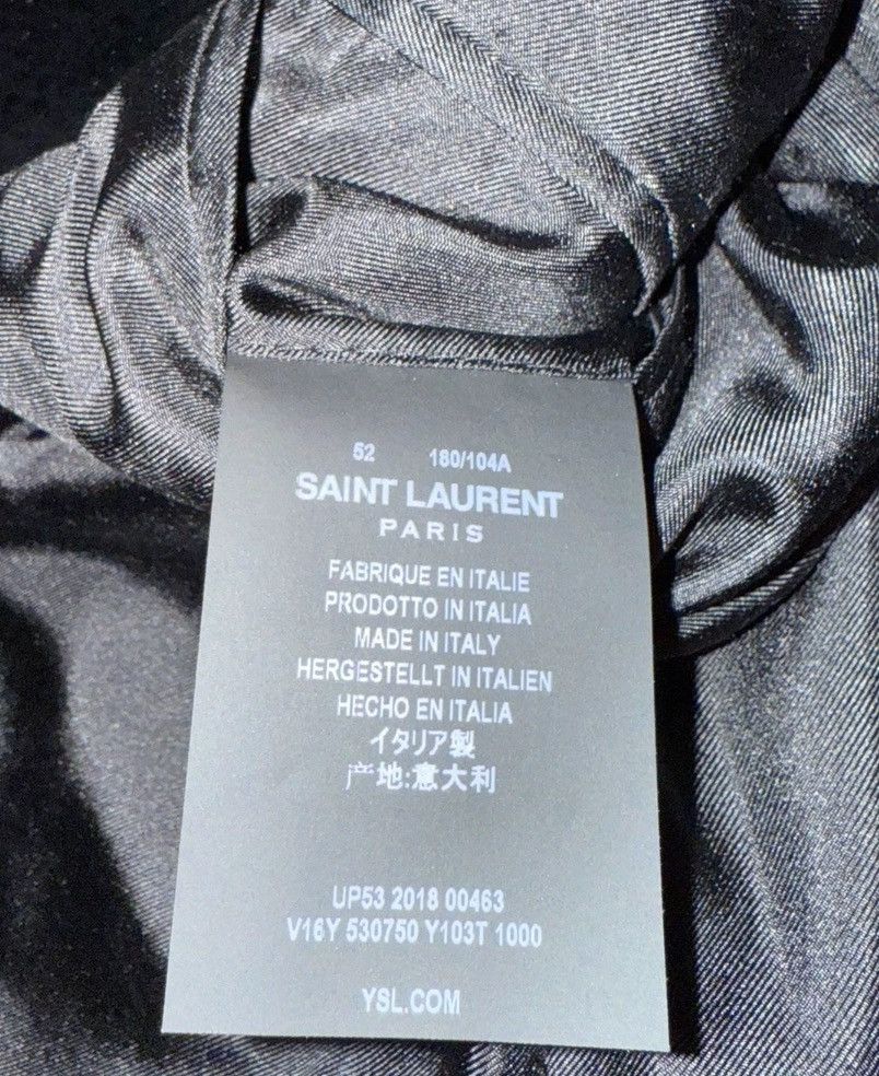 Saint Laurent Paris × Yves Saint Laurent Saint Laurent YSL black velvet gold border sui2412-Nextarrow Size 52R - 8 Thumbnail