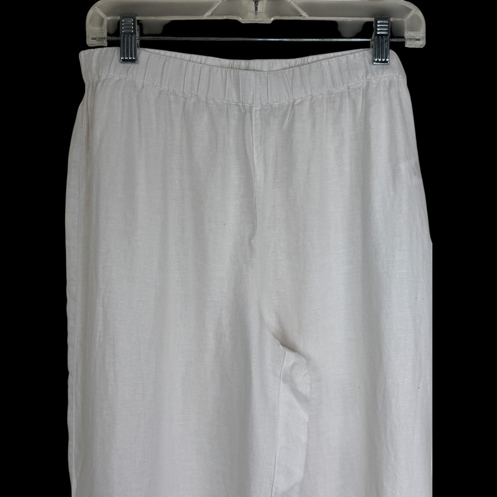 Rachel Zoe Rachel Zoe Linen Pants M White Tassel Wide Leg 100% Linen Size 26" / US 2 / IT 38 - 7 Thumbnail