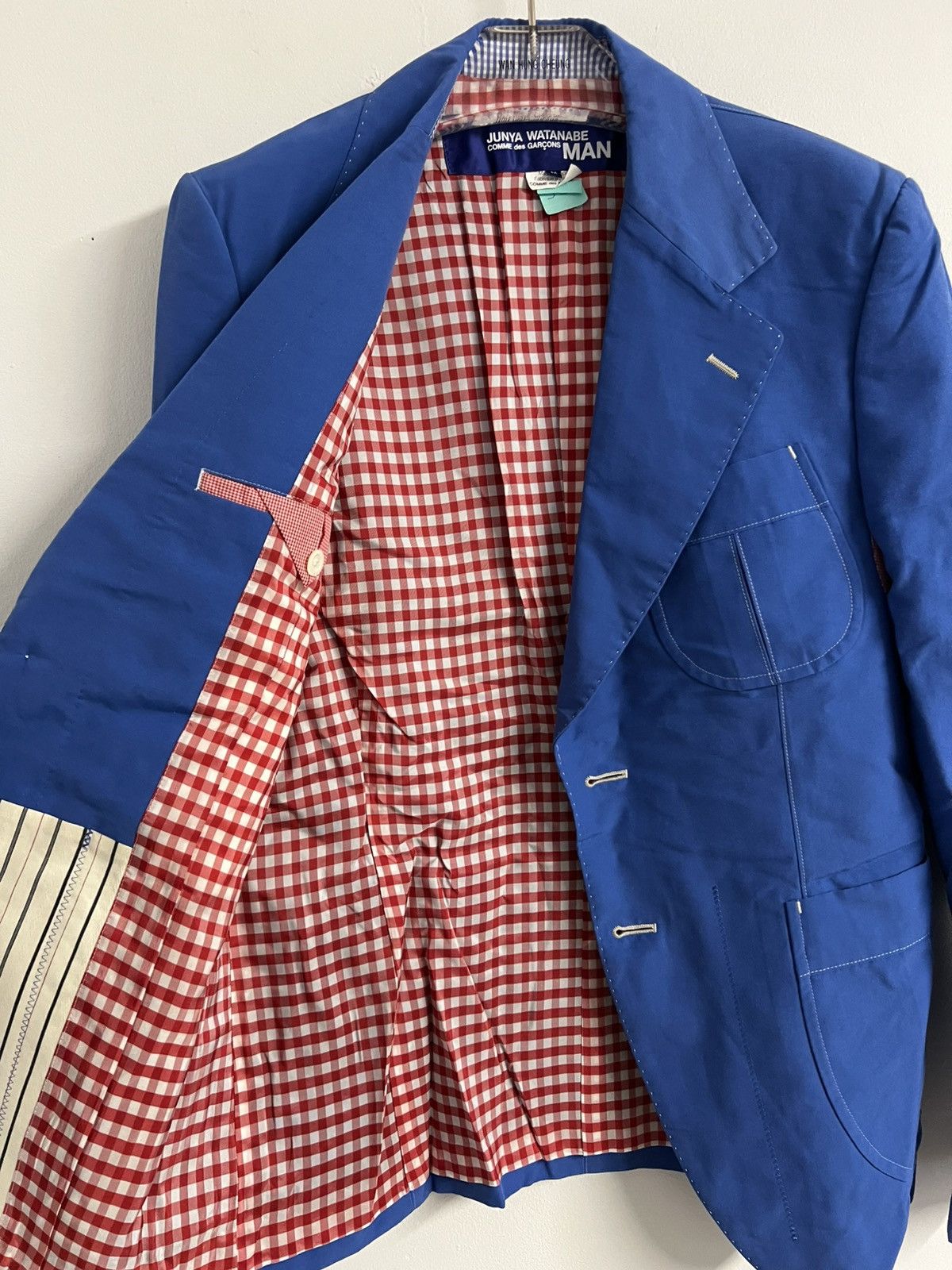 Comme des Garcons × Junya Watanabe Electric Blue Blazer Junya Watanabe MAN Size 34R - 9 Thumbnail