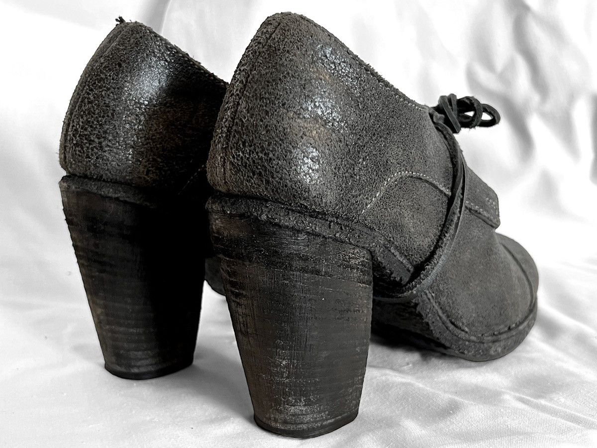 10sei0otto Stunning Artisanal 10sei0otto Anthracite Horse Leather Boots Size US 8 / IT 38 - 2 Thumbnail