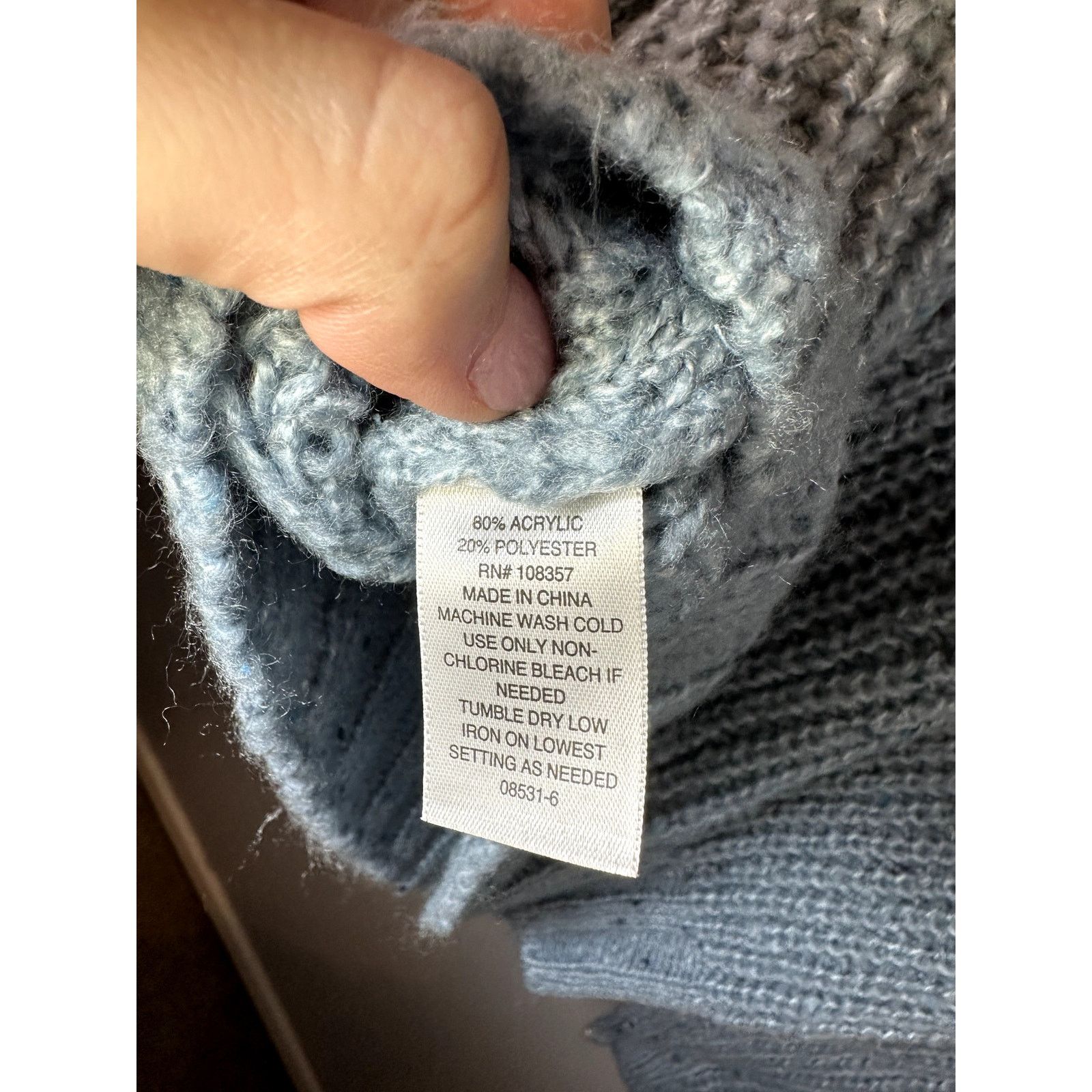 Other a.n.a Dropped Shoulder Knit Pullover Sweater Teal Blue M Size M / US 6-8 / IT 42-44 - 4 Thumbnail