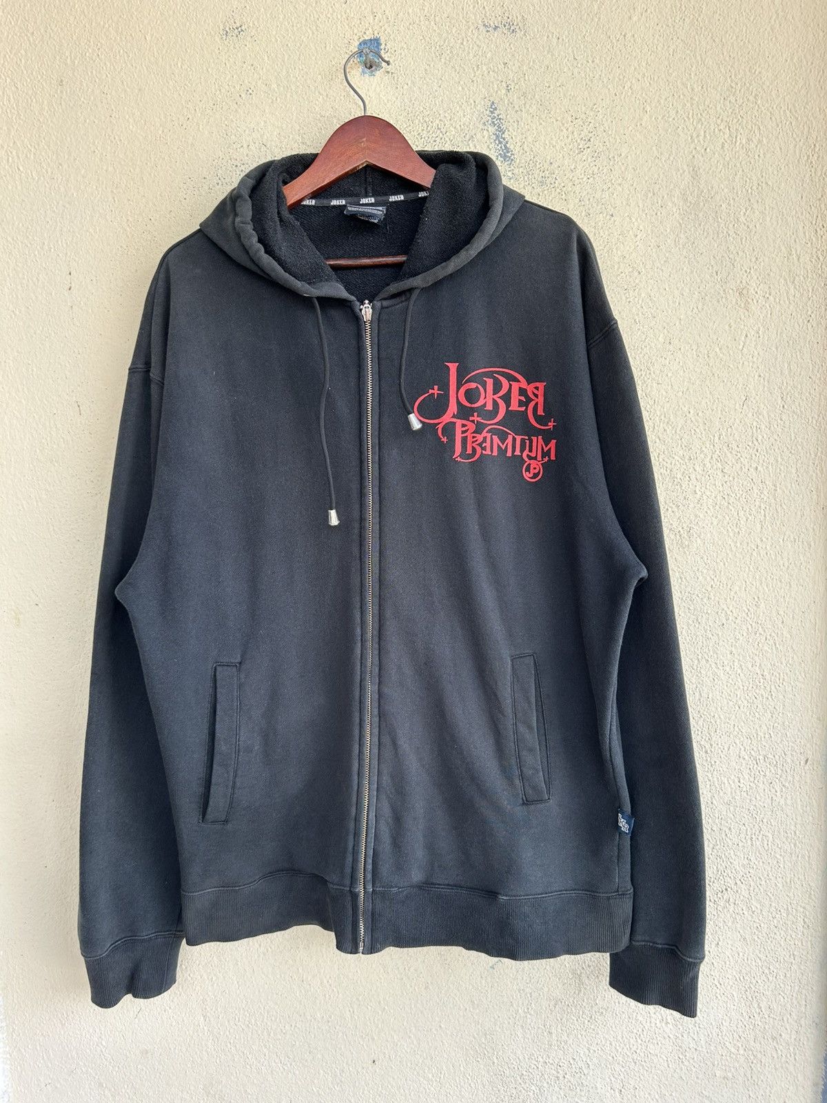 Japanese Brand Joker Premium Spell-out Zip Up Hoodie Size US XL / EU 56 / 4 - 1 Thumbnail