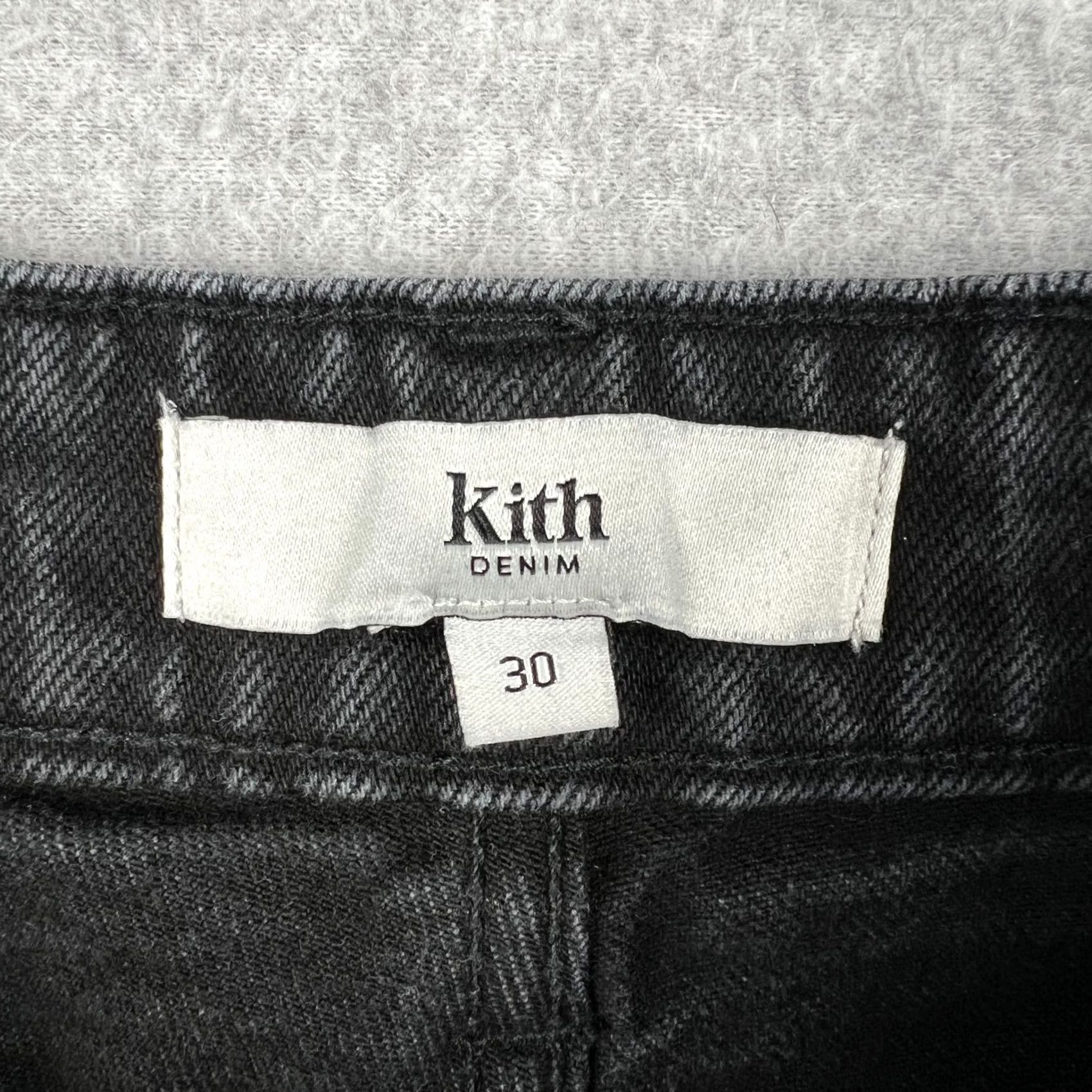 Kith Kith Mens Black Jeans 30x31 Slim Fit Stretch Denim Varick Taper Pants Size US 30 / EU 46 - 3 Thumbnail