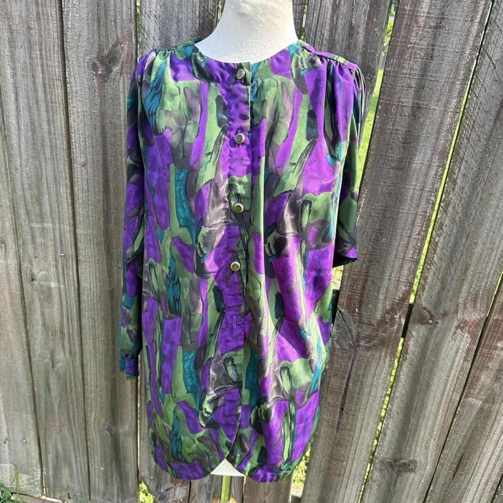 Other vintage 80s retro dress #retrofashion dress Size L / US 10 / IT 46 - 3 Thumbnail