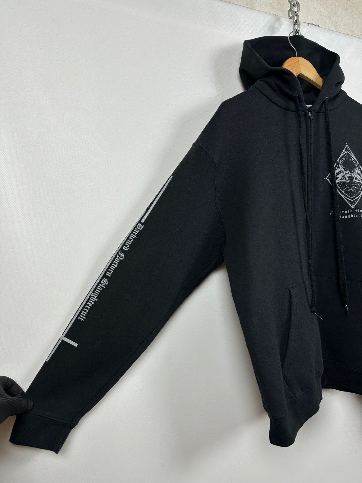 Band Tees Vintage Darkened Nocturn Slaughtercult Metal Band Hoodie Size US L / EU 52-54 / 3 - 14 Thumbnail