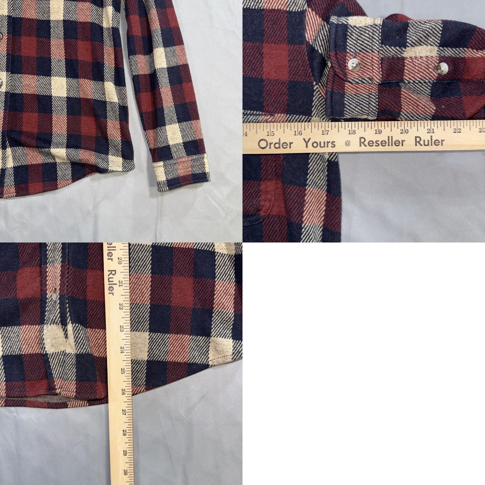 Faherty Faherty Shirt Women’s XS Red Navy Plaid Flannel Long Sleeve Button Front Casual Size XS / US 0-2 / IT 36-38 - 8 Thumbnail