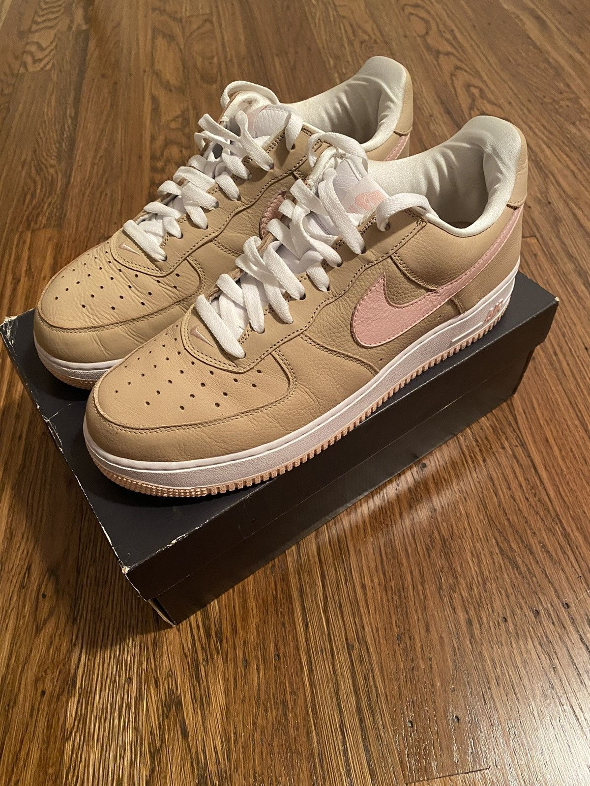 Kith × Nike Nike Air Force 1 Low Retro Linen x Kith 2016 Sz 11 Size US 11 / EU 44 - 4 Thumbnail