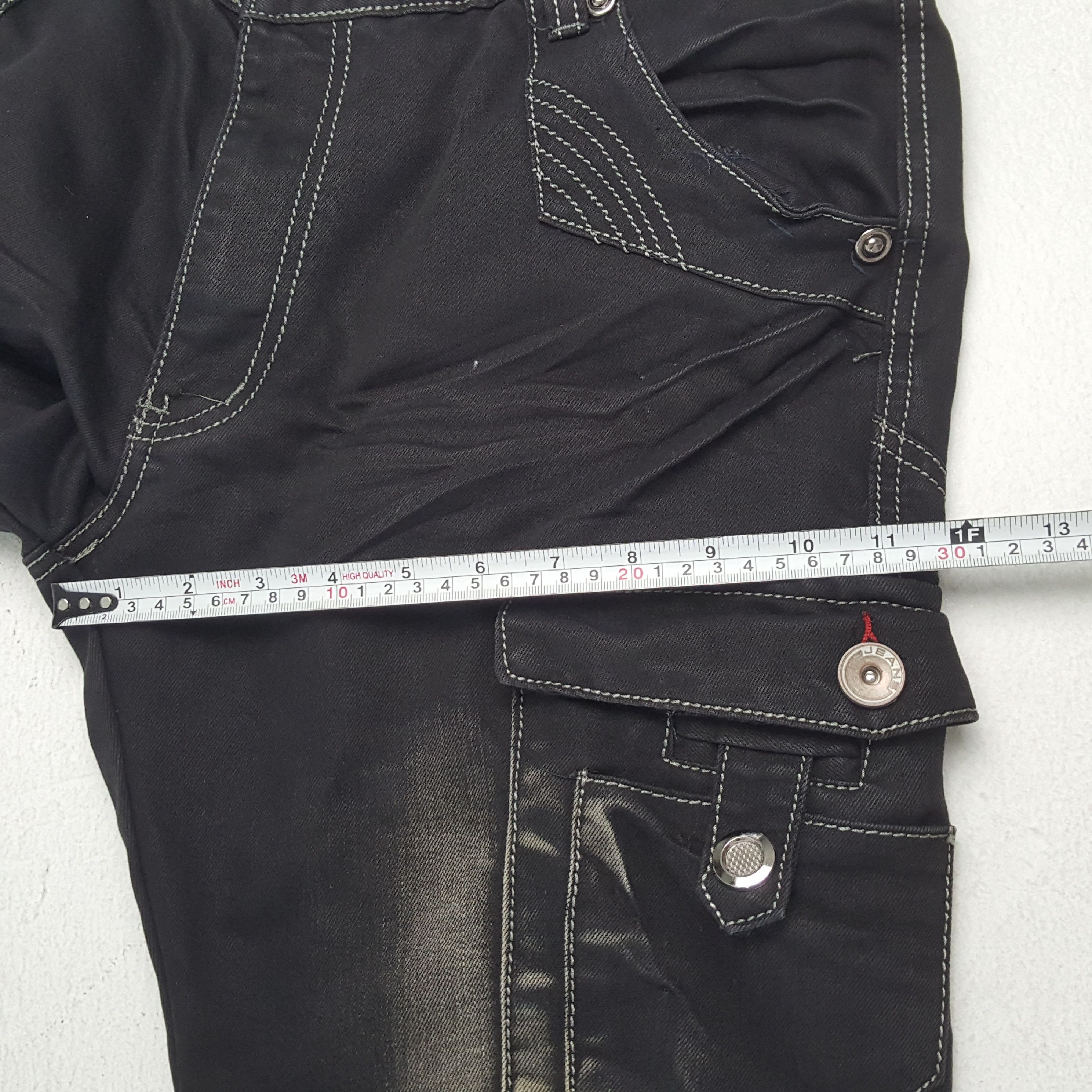 Vintage TESILIN Streetwear Fashion Cargo Style Rock Punk Jeans Size US 35 - 9 Thumbnail
