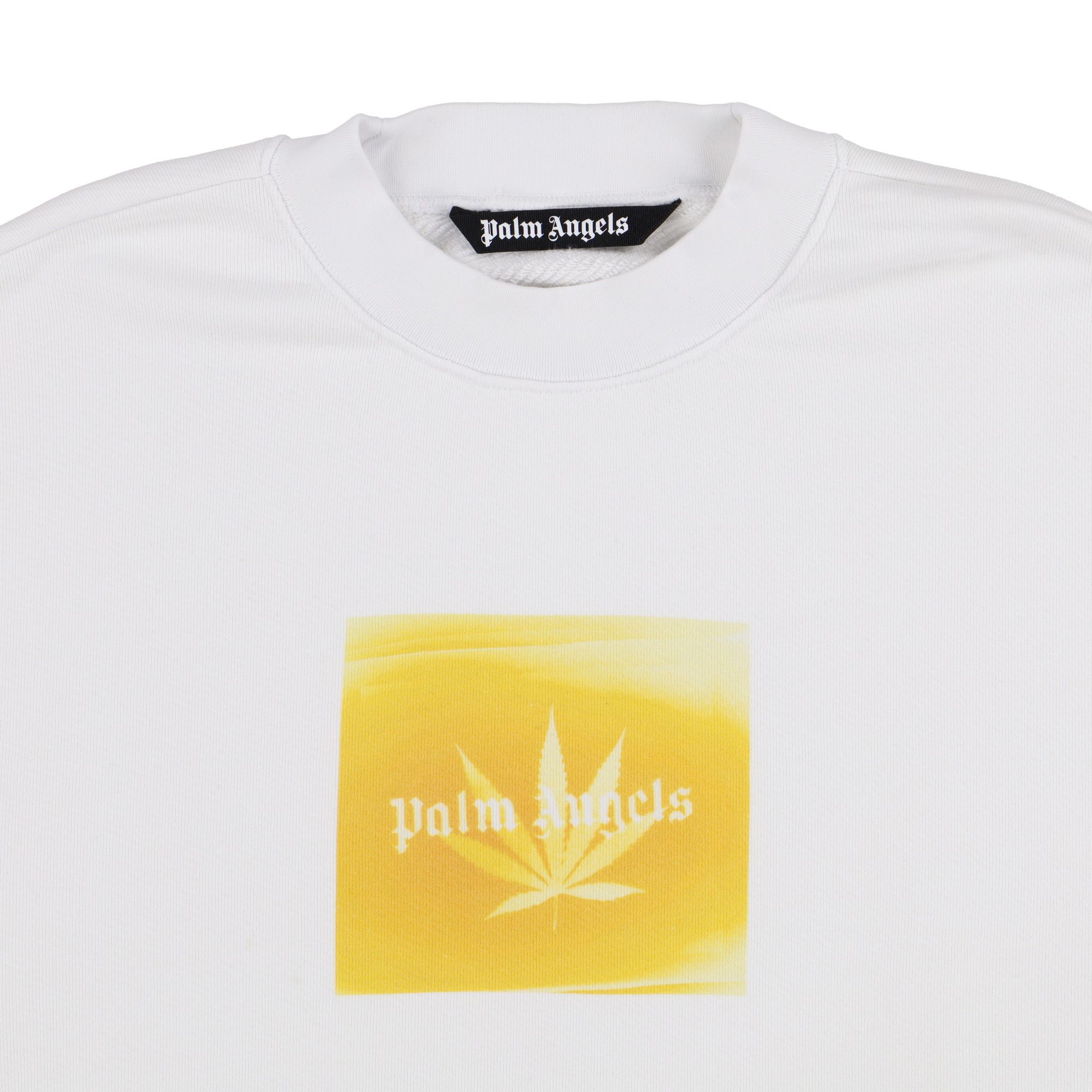 Palm Angels White Leaf Logo Print Oversized Sweatshirt Size US XL / EU 56 / 4 - 5 Thumbnail