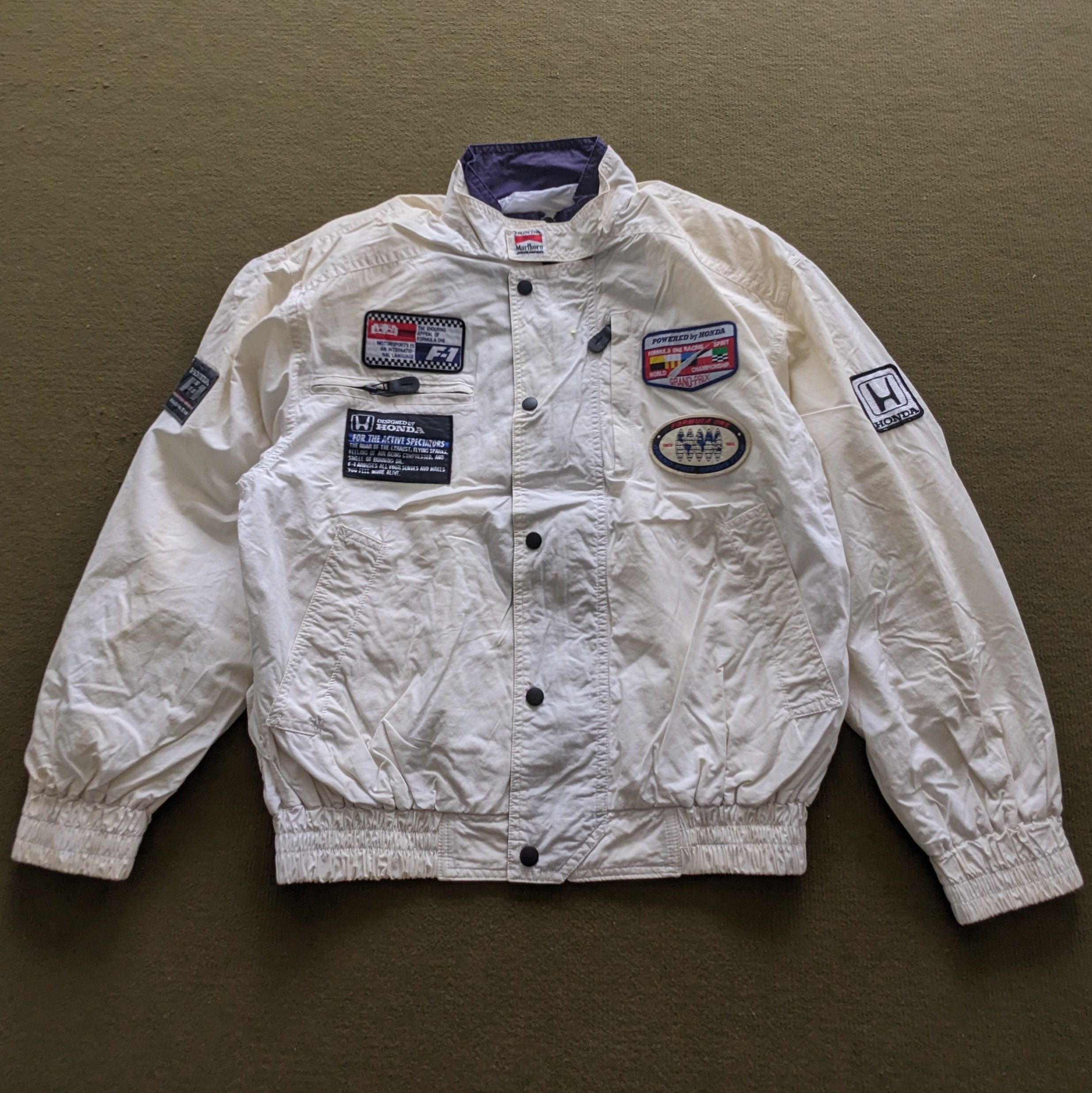 Honda Vintage HONDA x MARLBORO F1 Racing Custom Jacket Size US XL / EU 56 / 4 - 2 Thumbnail