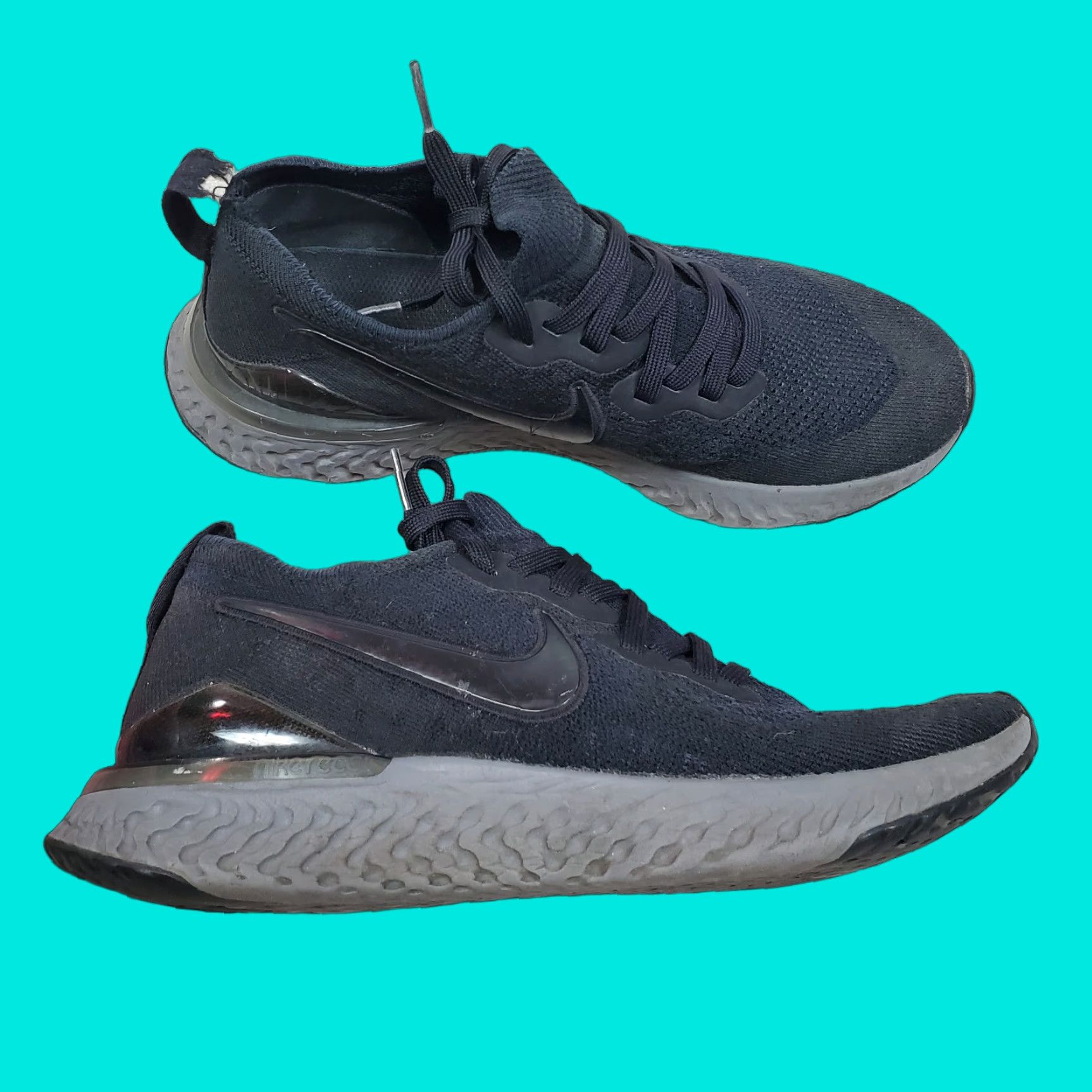 Nike Nike Womens Shoes Sneaker Low Top Black React Flyknit 2 Running 10 BQ8927 001 Size L / US 10 / IT 46 - 1 Thumbnail