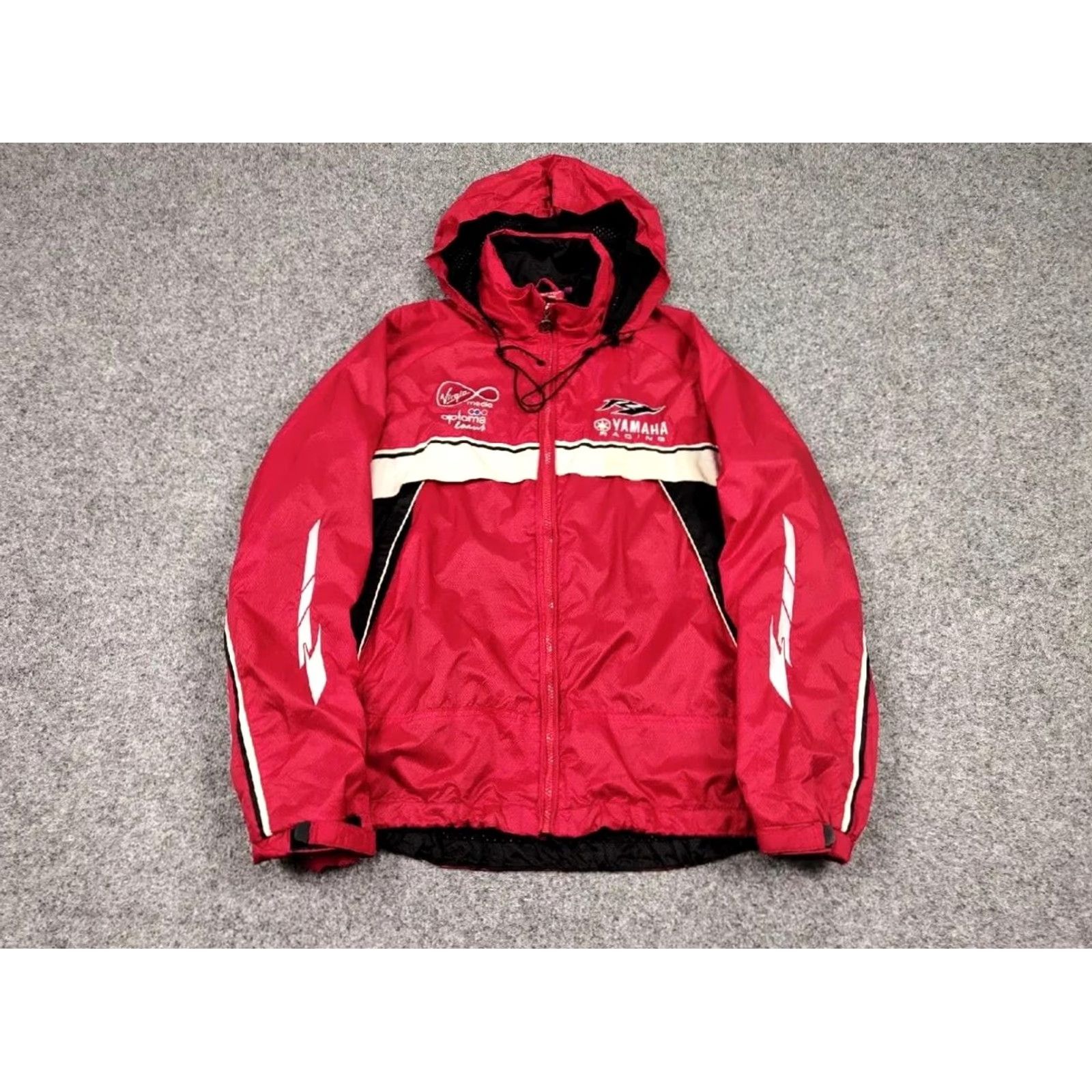 Yamaha VINTAGE Yamaha Racing Windbreaker Jacket Mens L Red Logo 90s Windbreaker Full Zip All Seasons Vintage Yamaha Racing Jacket Size US L / EU 52-54 / 3 - 3 Thumbnail
