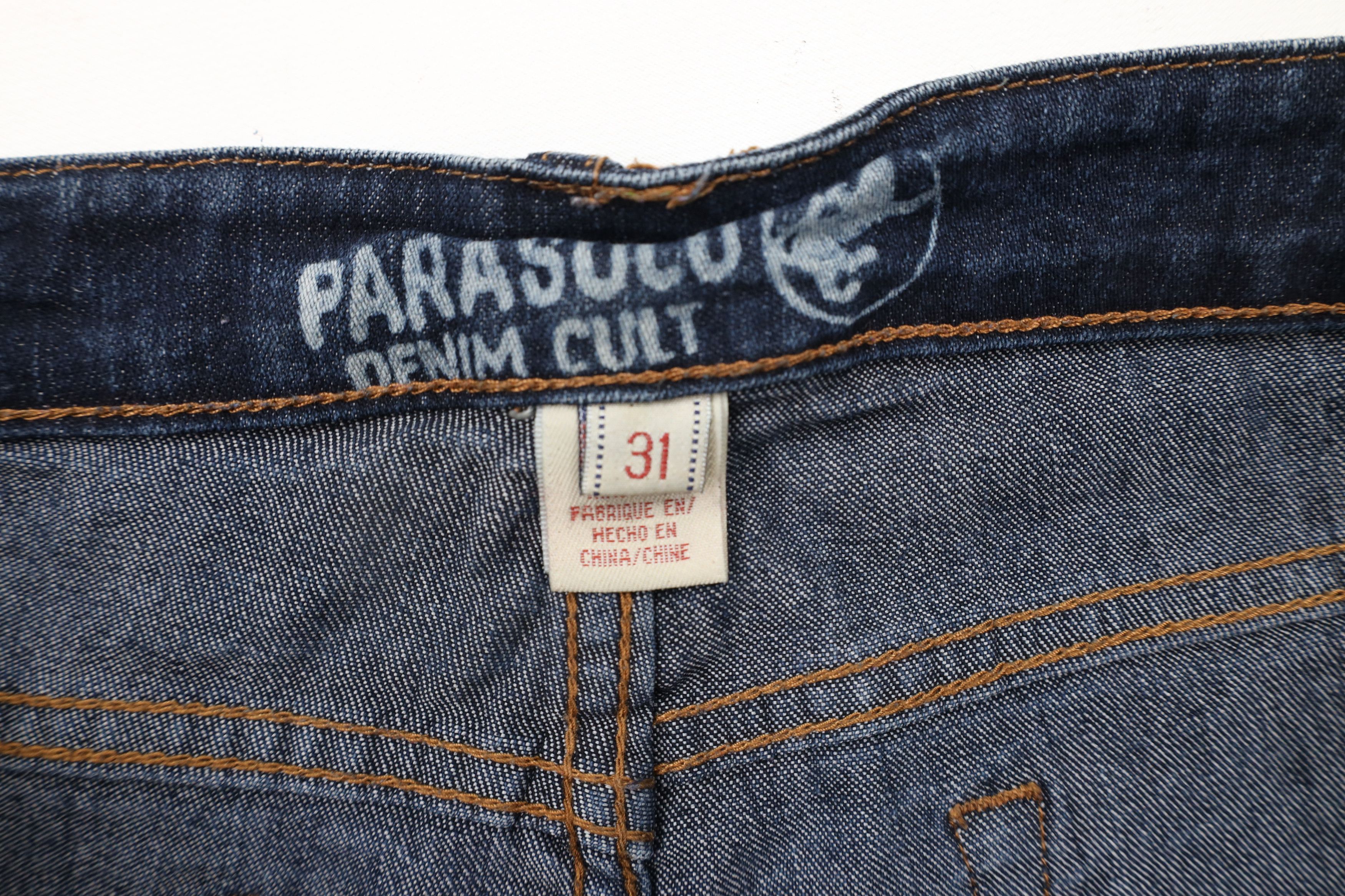 Vintage Vintage Y2K Parasuco Denim Cult Flared Wide Leg Denim Jeans Size 31" - 8 Thumbnail