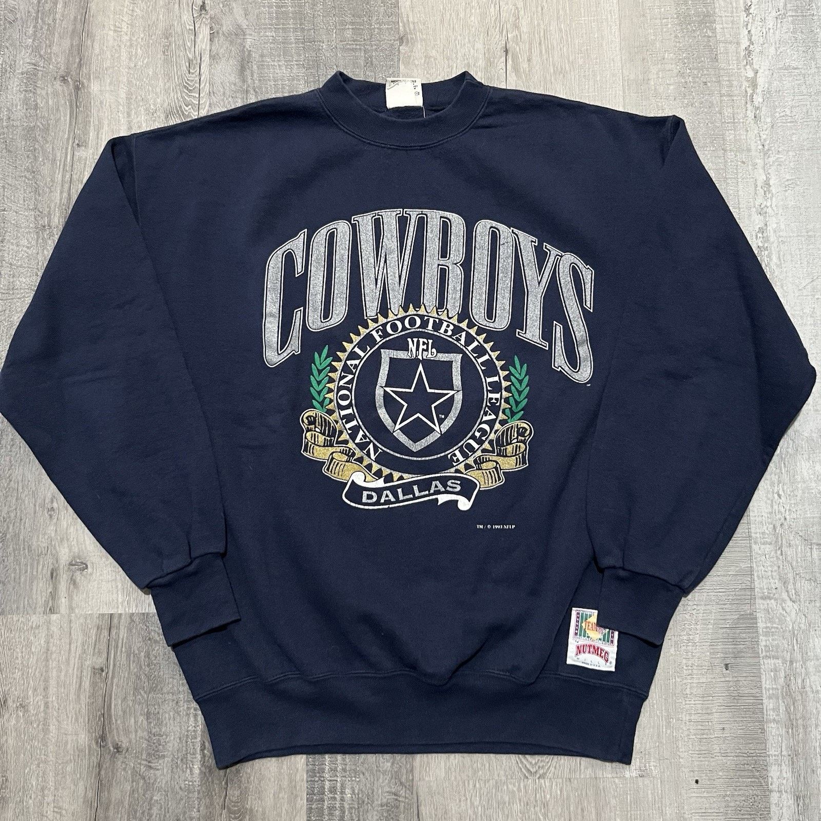 Nutmeg VTG Dallas Cowboys Nutmeg 1993 NFL Crewneck Sweatshirt Size US L / EU 52-54 / 3 - 1 Thumbnail