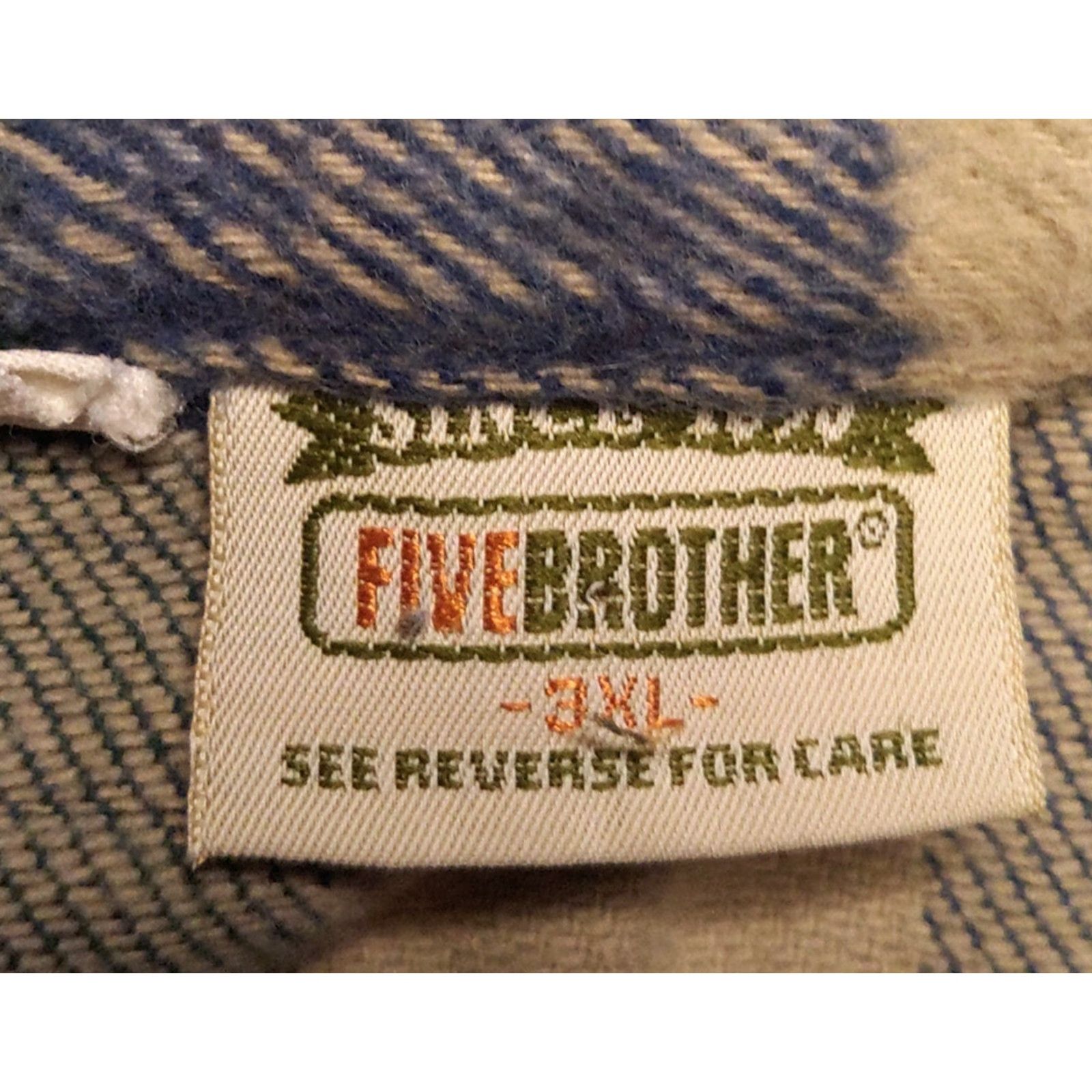 Vintage VINTAGE Five Brothers Jacket Mens 3XL Blue Green Plaid Heavy Flannel Workwear USA Made Jacket Size US XXL / EU 58 / 5 - 5 Thumbnail