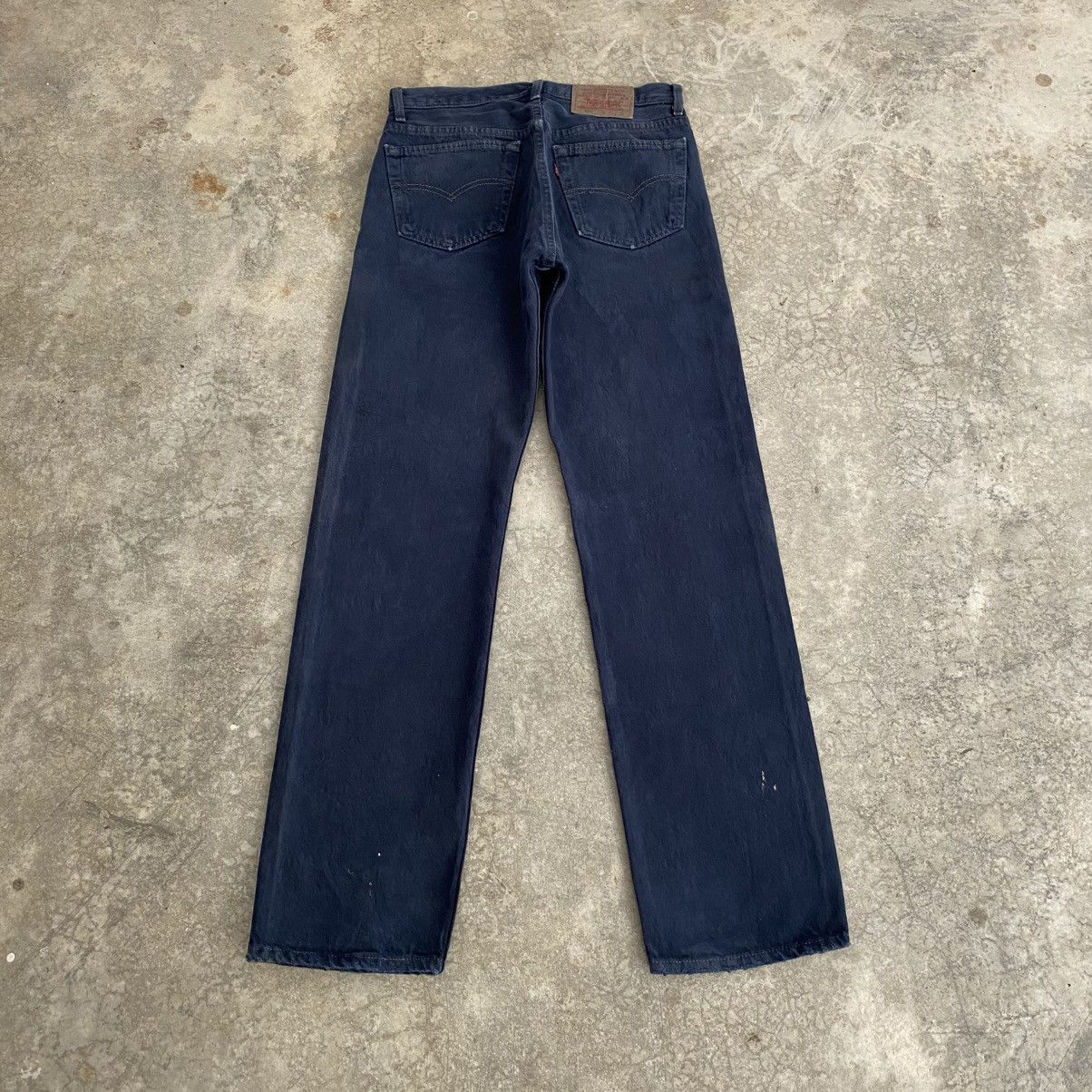 Levi's Vintage 1993 Levis 501 Over Dyed Faded Black Denim Jeans Size US 30 / EU 46 - 9 Thumbnail