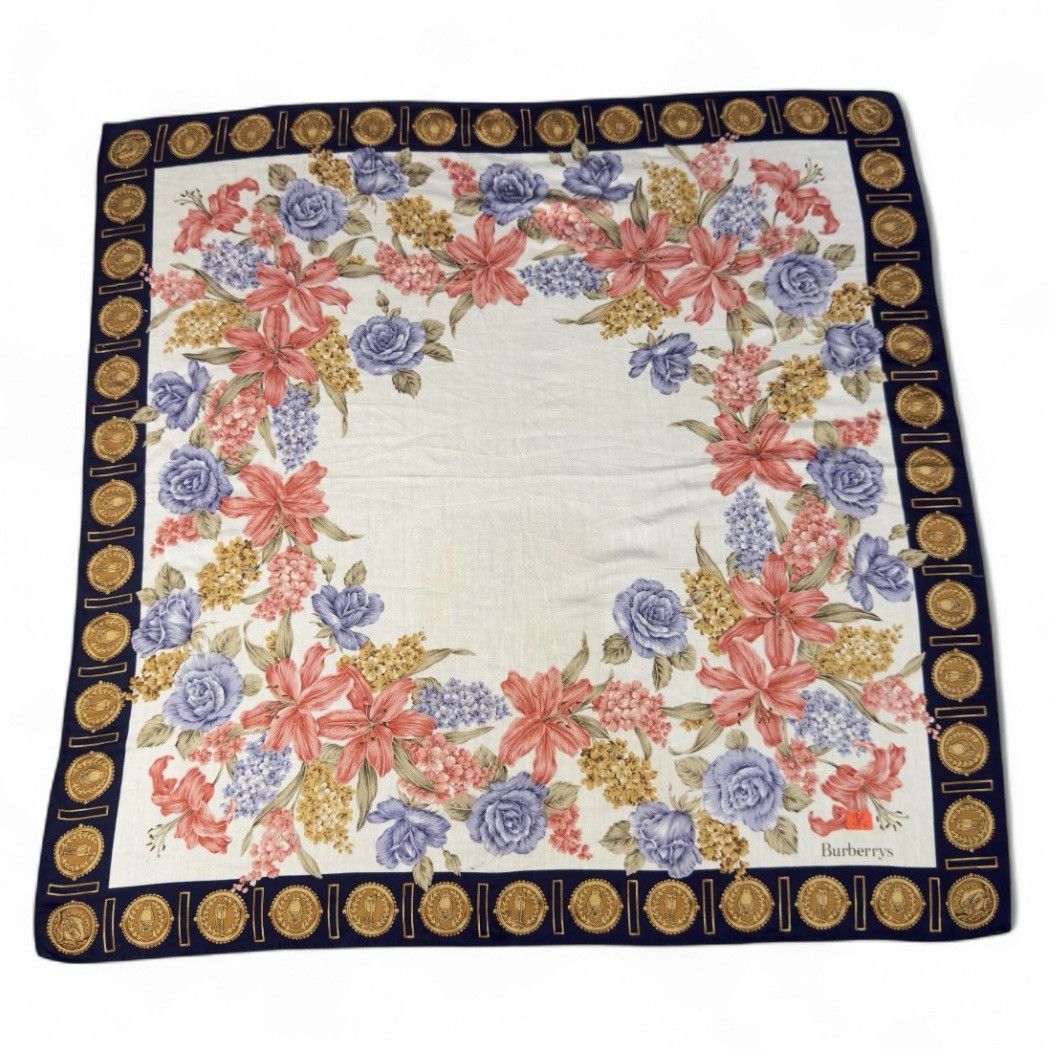 Vintage 🔥 Burberry Handkerchief | Neckerchief | Bandana | Size ONE SIZE - 2 Thumbnail