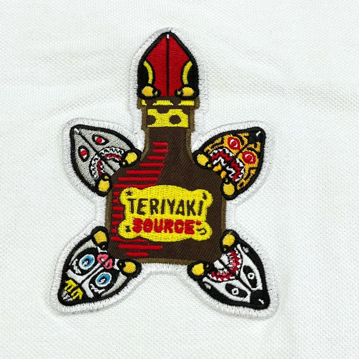 Bape Bape Teriyaki Boyz White Polo Size US L / EU 52-54 / 3 - 5 Thumbnail