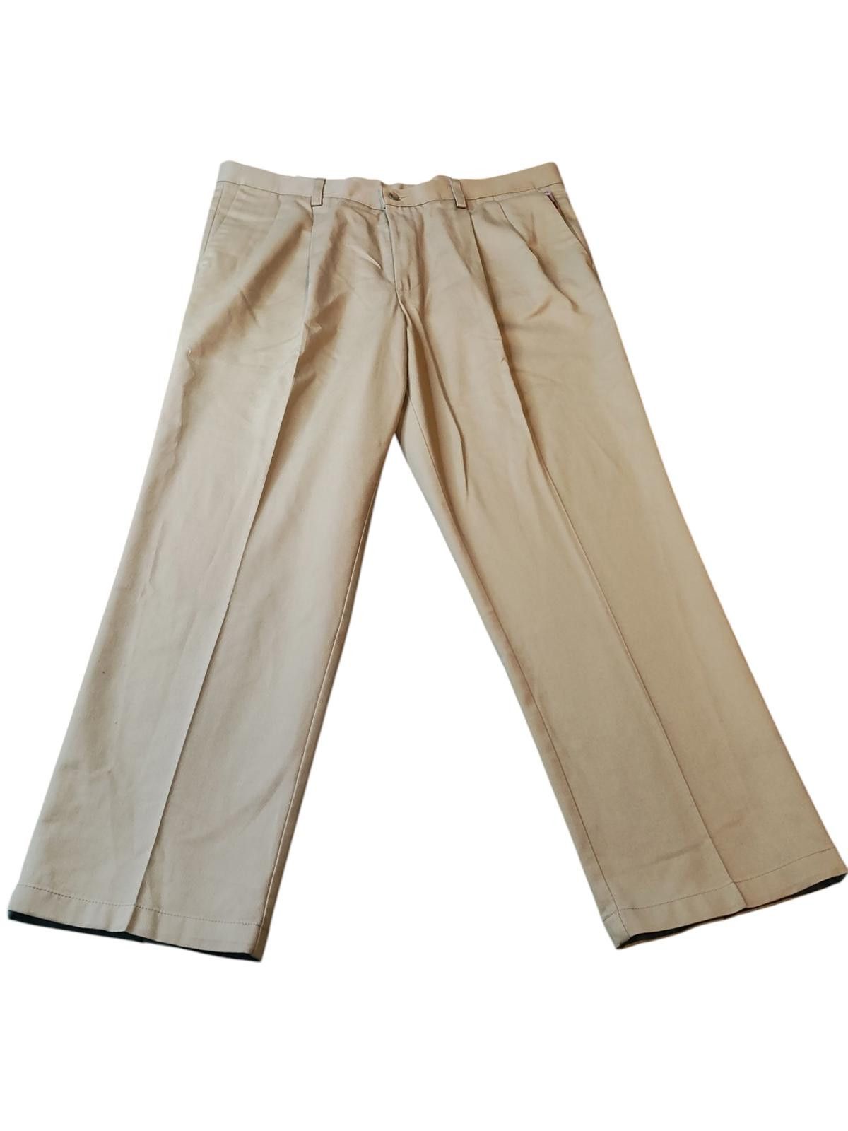 Dockers Dockers Men's Beige Pleated Dress Pants Size US 38 / EU 54 - 2 Thumbnail