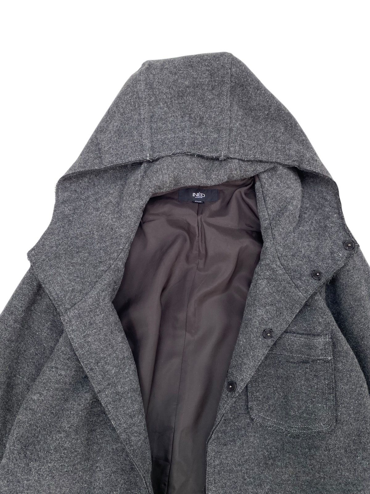 Japanese Brand × Vintage Vtg Ined Homme Wool Jacket Yohji Yamamoto Size US M / EU 48-50 / 2 - 4 Thumbnail
