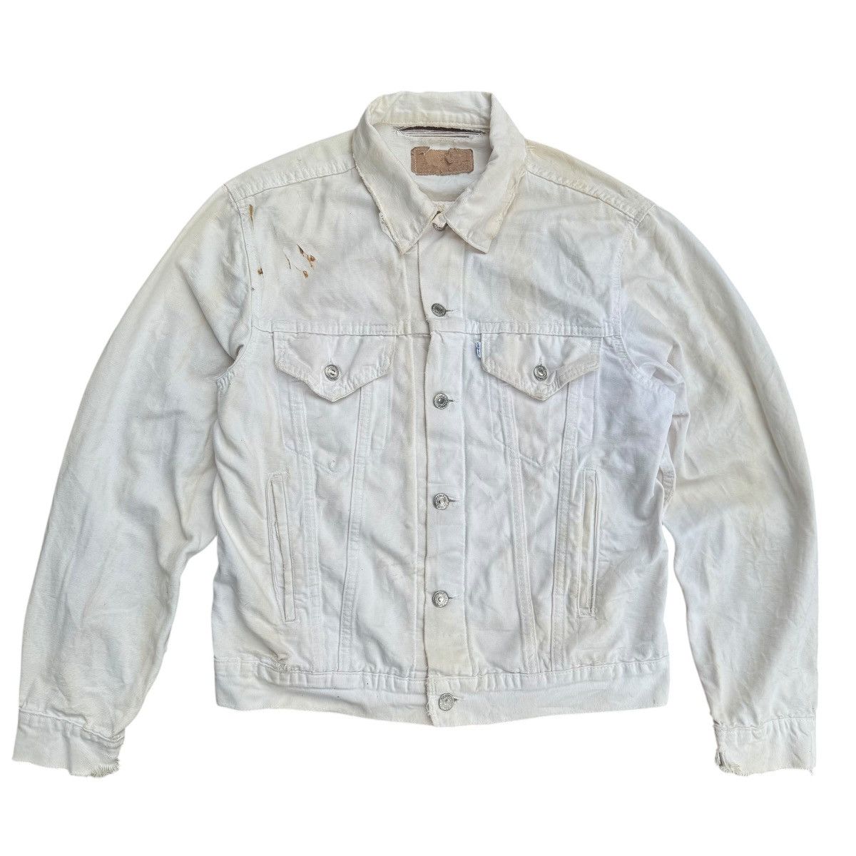 Levi's Vintage Ditressed Levis Denim Jacket Size US M / EU 48-50 / 2 - 1 Thumbnail