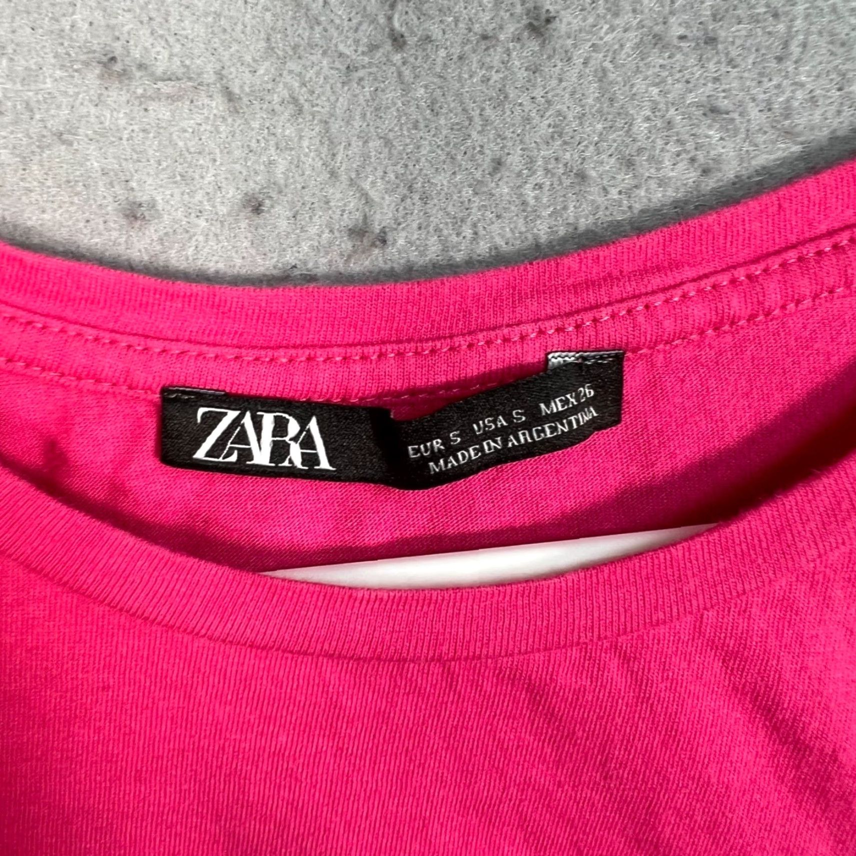 Zara Zara Womens Pink Short Sleeve Cotton T-Shirt Size S Adults Womens Small Shirt Size S / US 4 / IT 40 - 3 Thumbnail